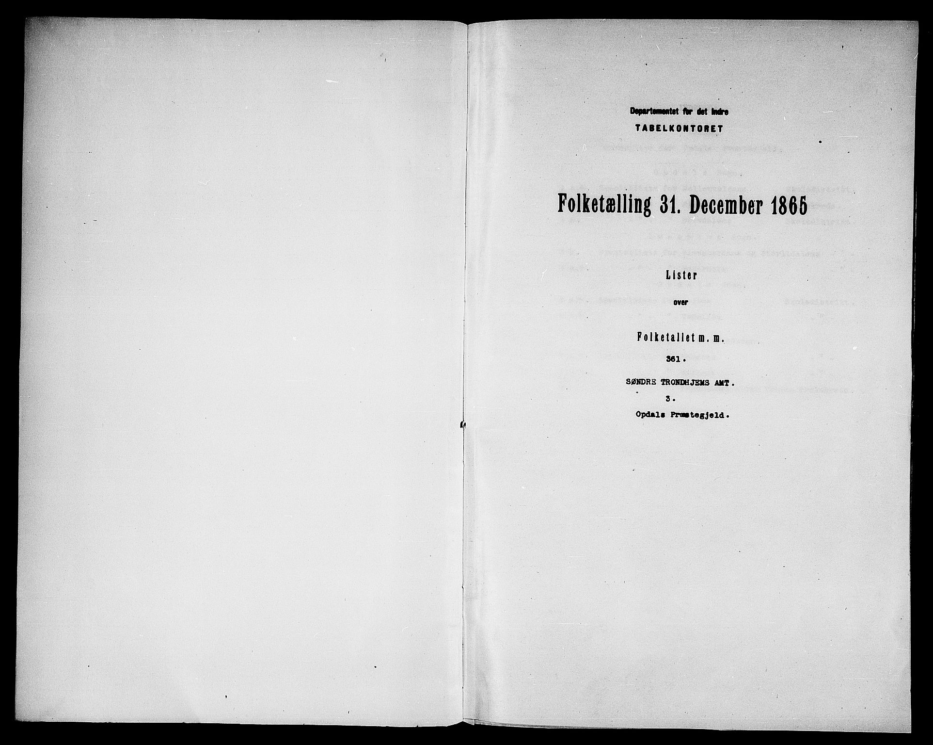 RA, 1865 census for Oppdal, 1865, p. 3