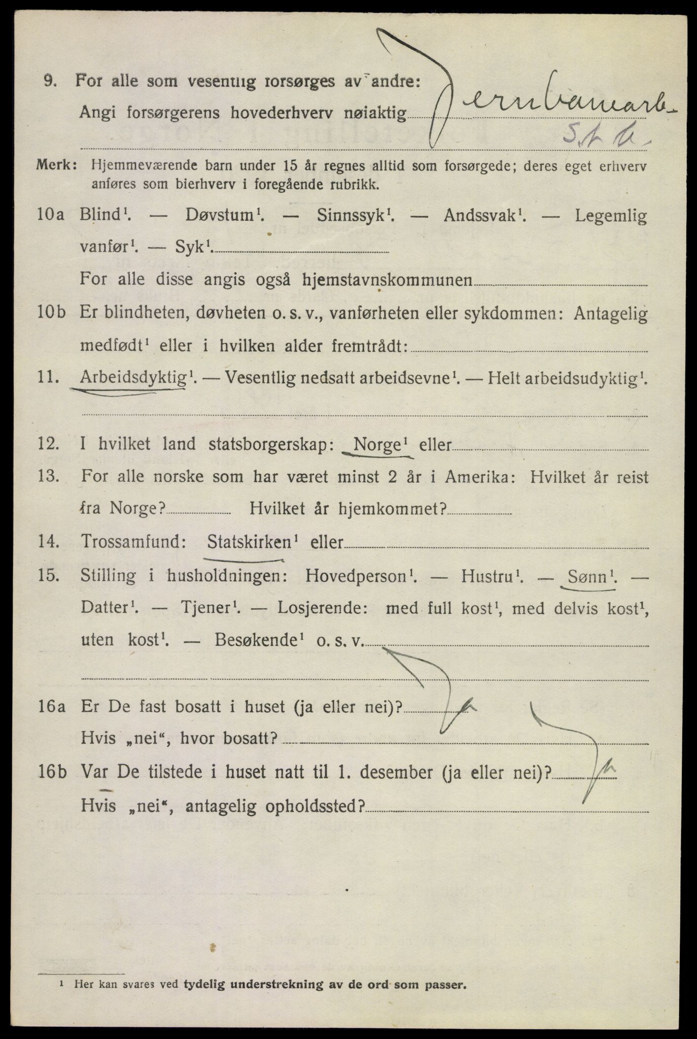 SAKO, 1920 census for Øvre Sandsvær, 1920, p. 5571