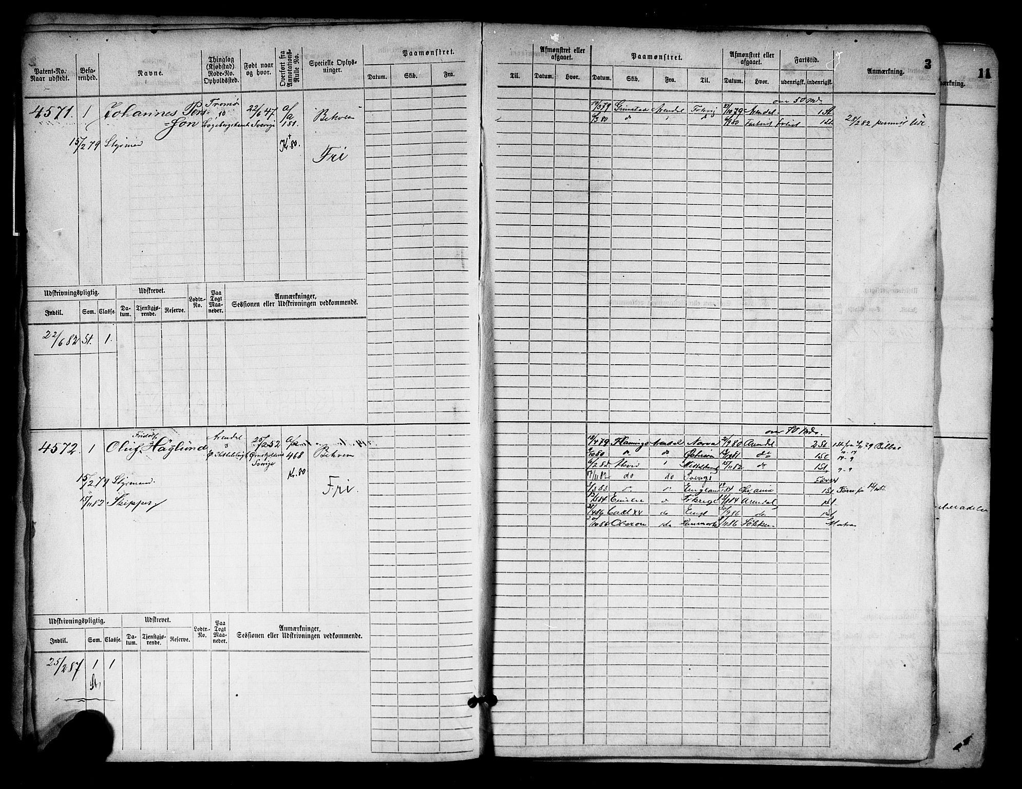 Arendal mønstringskrets, AV/SAK-2031-0012/F/Fb/L0016: Hovedrulle nr 4569-5322, S-14, 1879-1900, p. 4