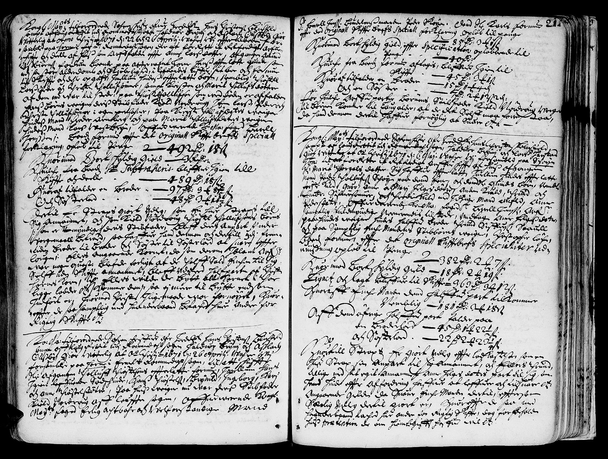 Hedemarken sorenskriveri, SAH/TING-034/J/Ja/L0001: Skifteprotokoll, 1662-1673, p. 210b-211a