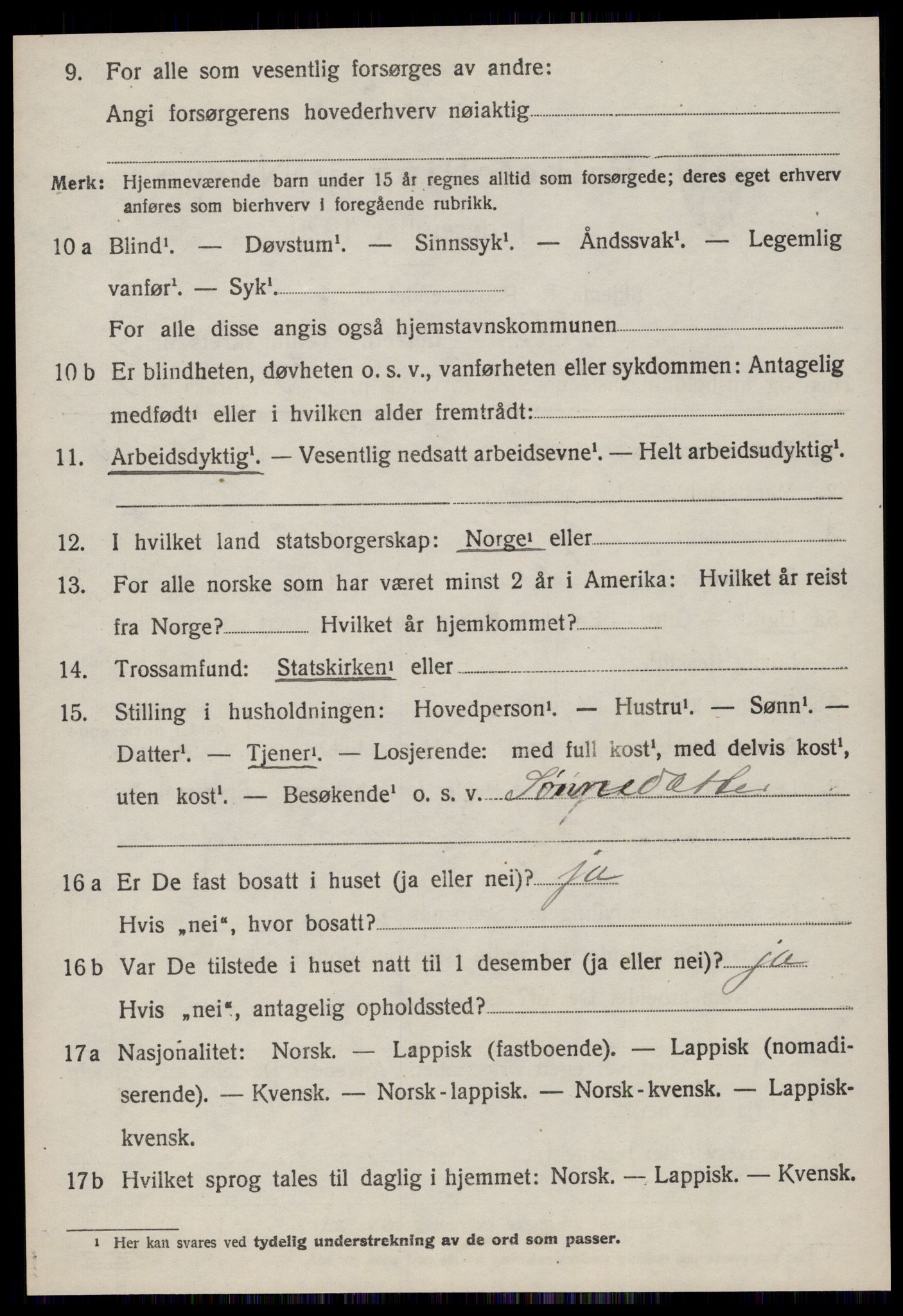 SAT, 1920 census for Rissa, 1920, p. 5958