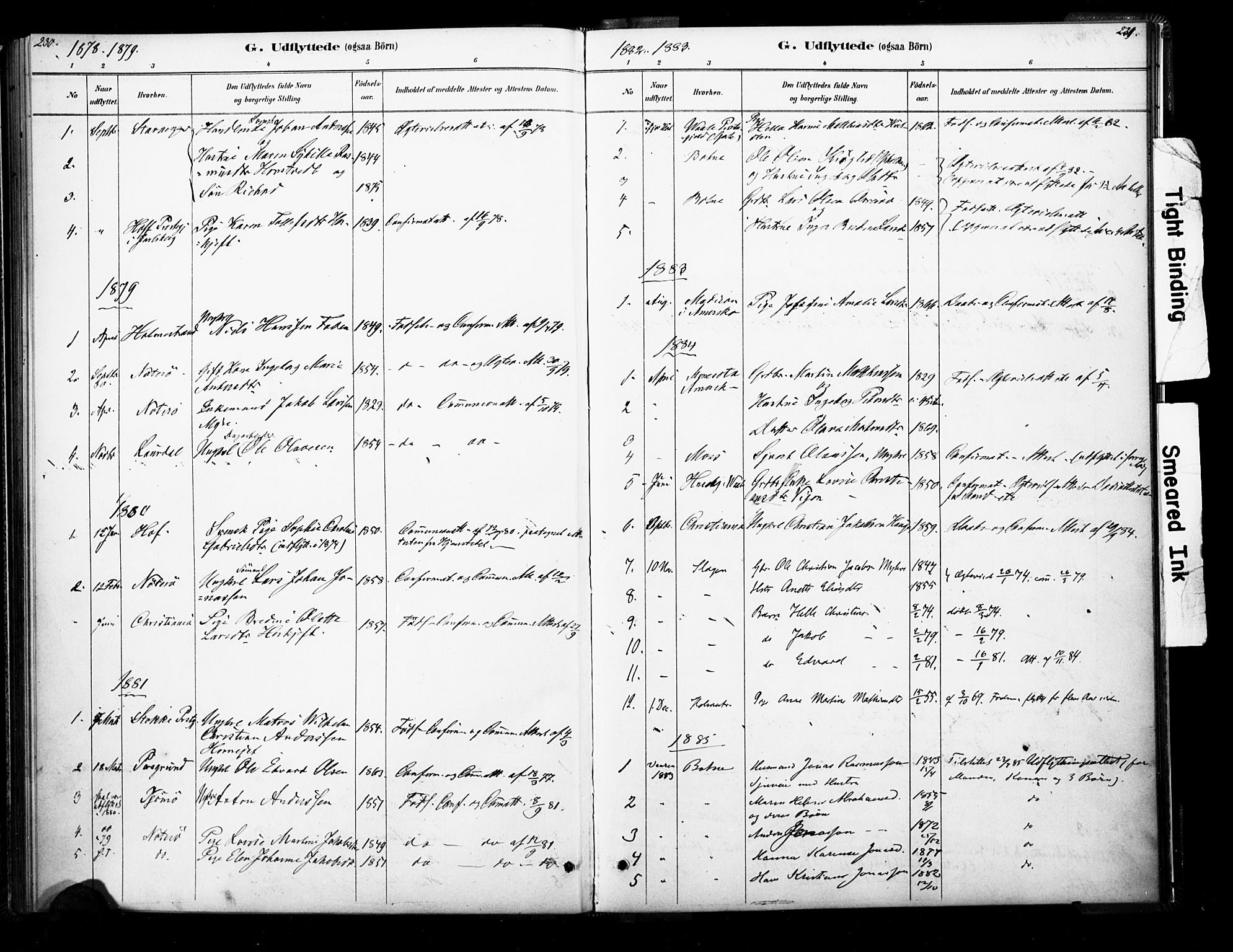 Ramnes kirkebøker, AV/SAKO-A-314/F/Fb/L0001: Parish register (official) no. II 1, 1878-1894, p. 230-231