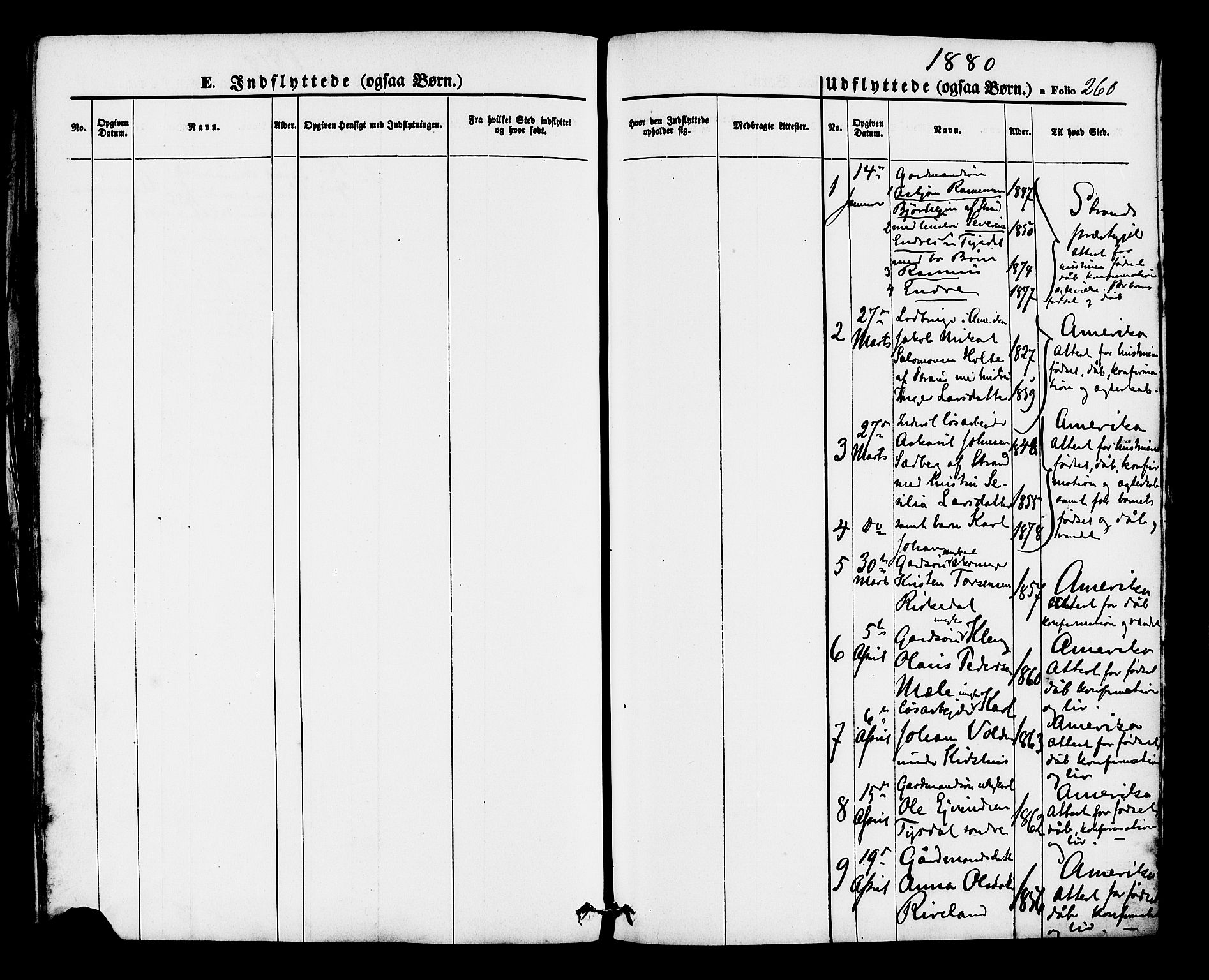 Hjelmeland sokneprestkontor, AV/SAST-A-101843/01/IV/L0012: Parish register (official) no. A 12, 1862-1886, p. 260