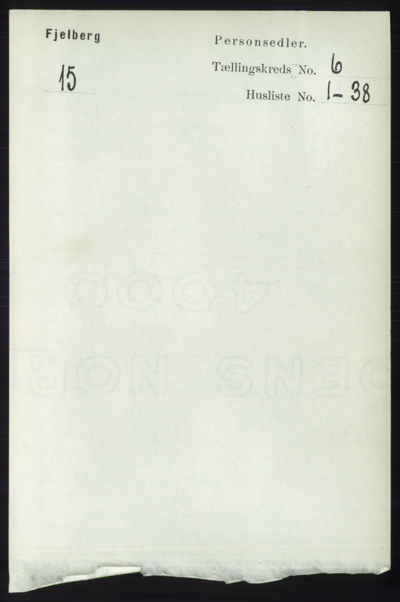 RA, 1891 census for 1213 Fjelberg, 1891, p. 1950