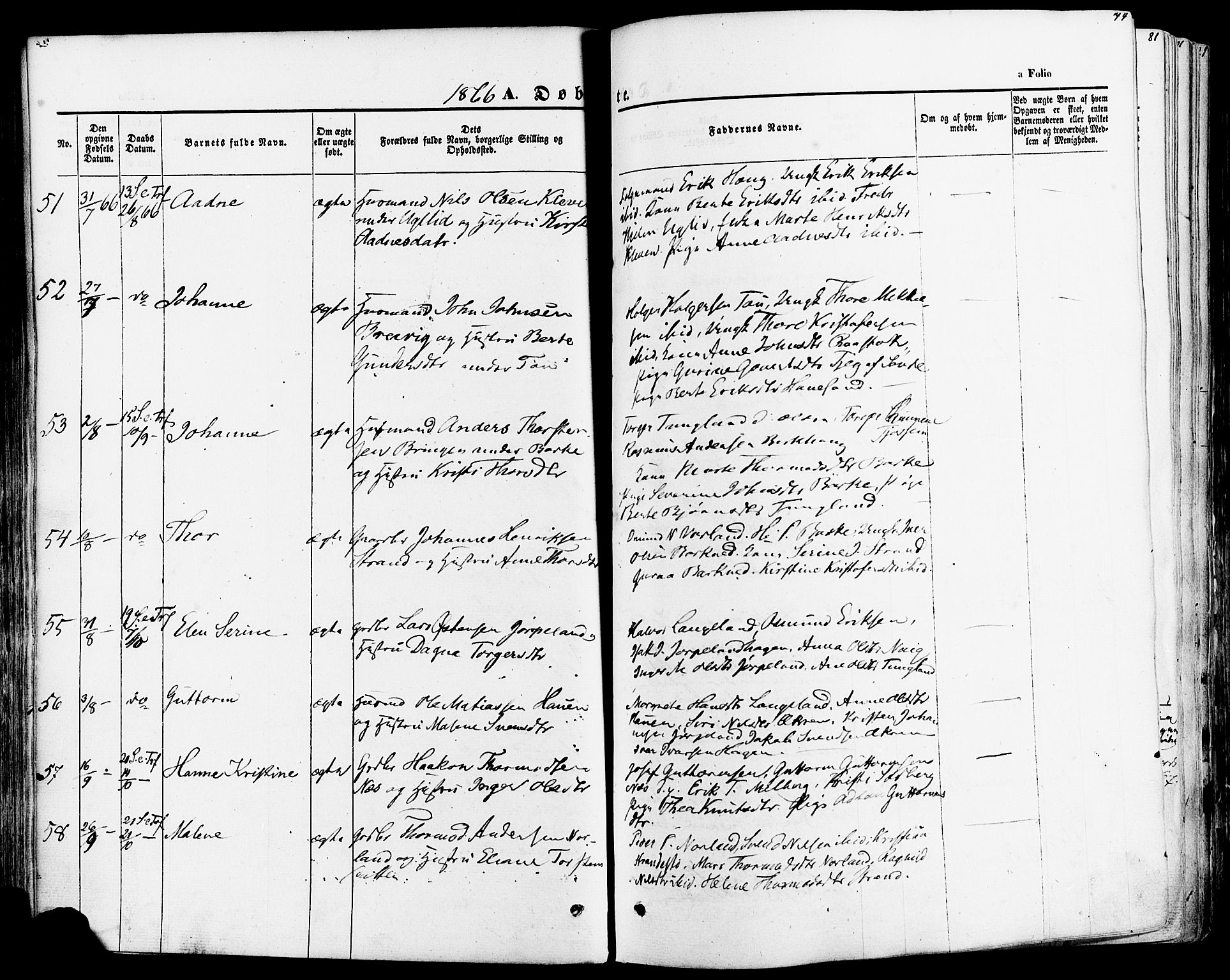 Strand sokneprestkontor, AV/SAST-A-101828/H/Ha/Haa/L0007: Parish register (official) no. A 7, 1855-1881, p. 74