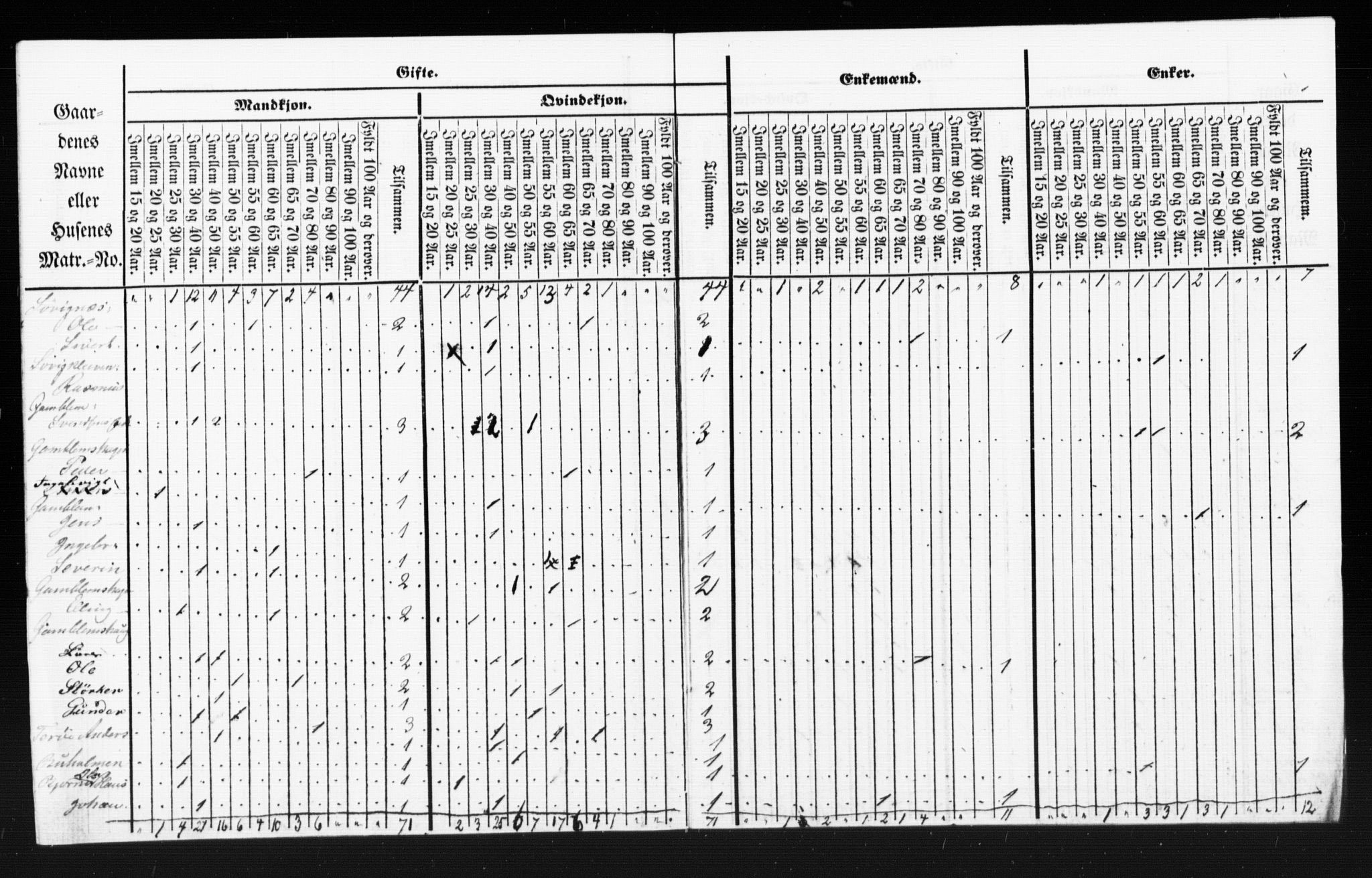 SAT, Census 1855 for Borgund, 1855, p. 53