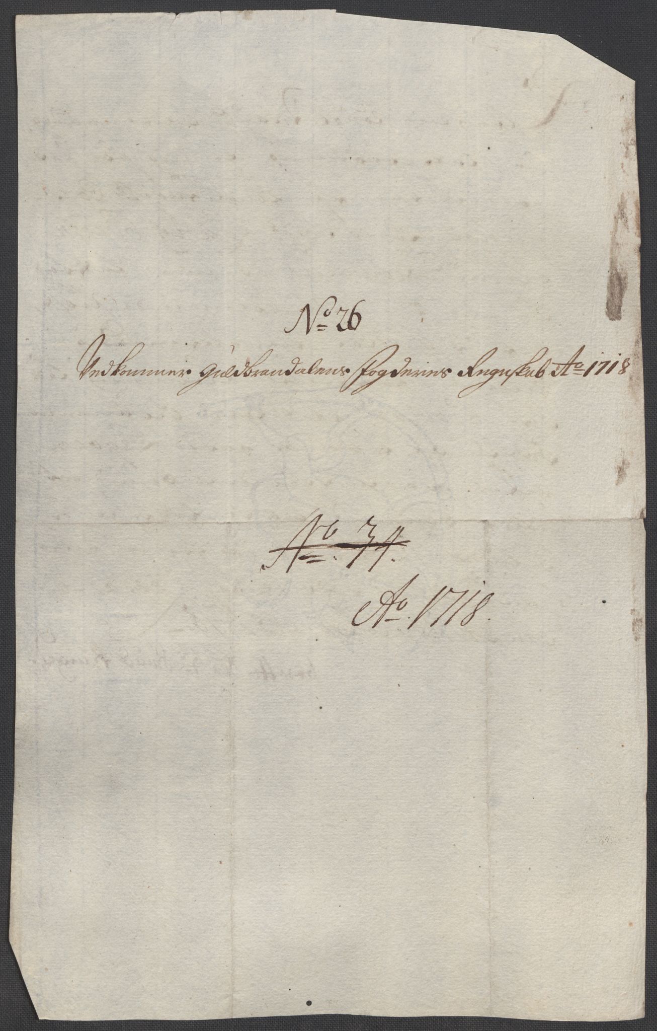 Rentekammeret inntil 1814, Reviderte regnskaper, Fogderegnskap, AV/RA-EA-4092/R17/L1188: Fogderegnskap Gudbrandsdal, 1718, p. 162