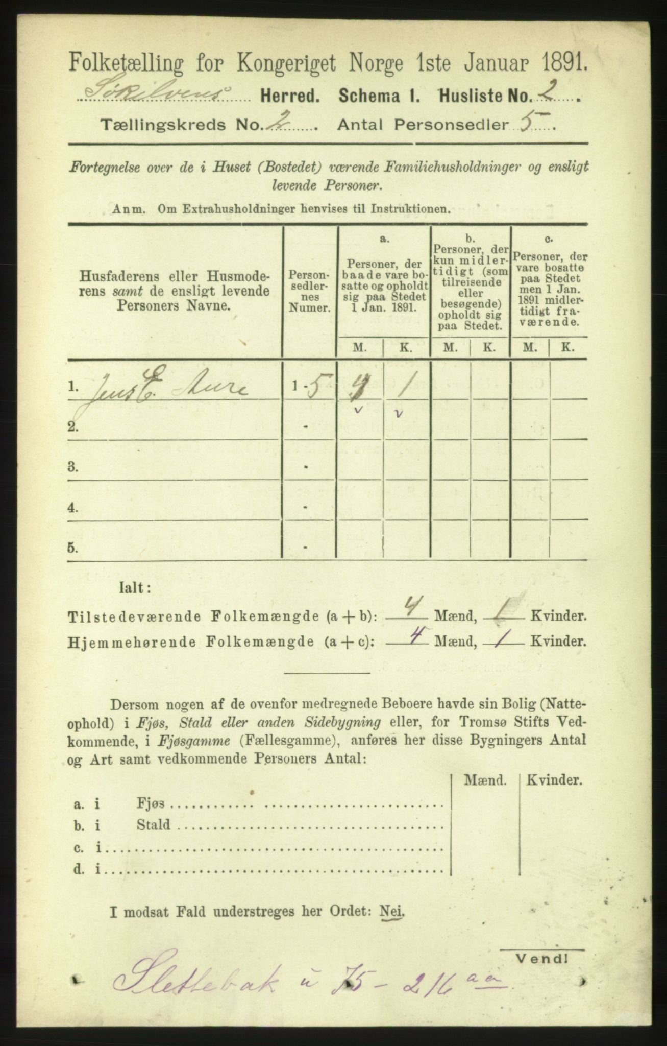 RA, 1891 census for 1528 Sykkylven, 1891, p. 737