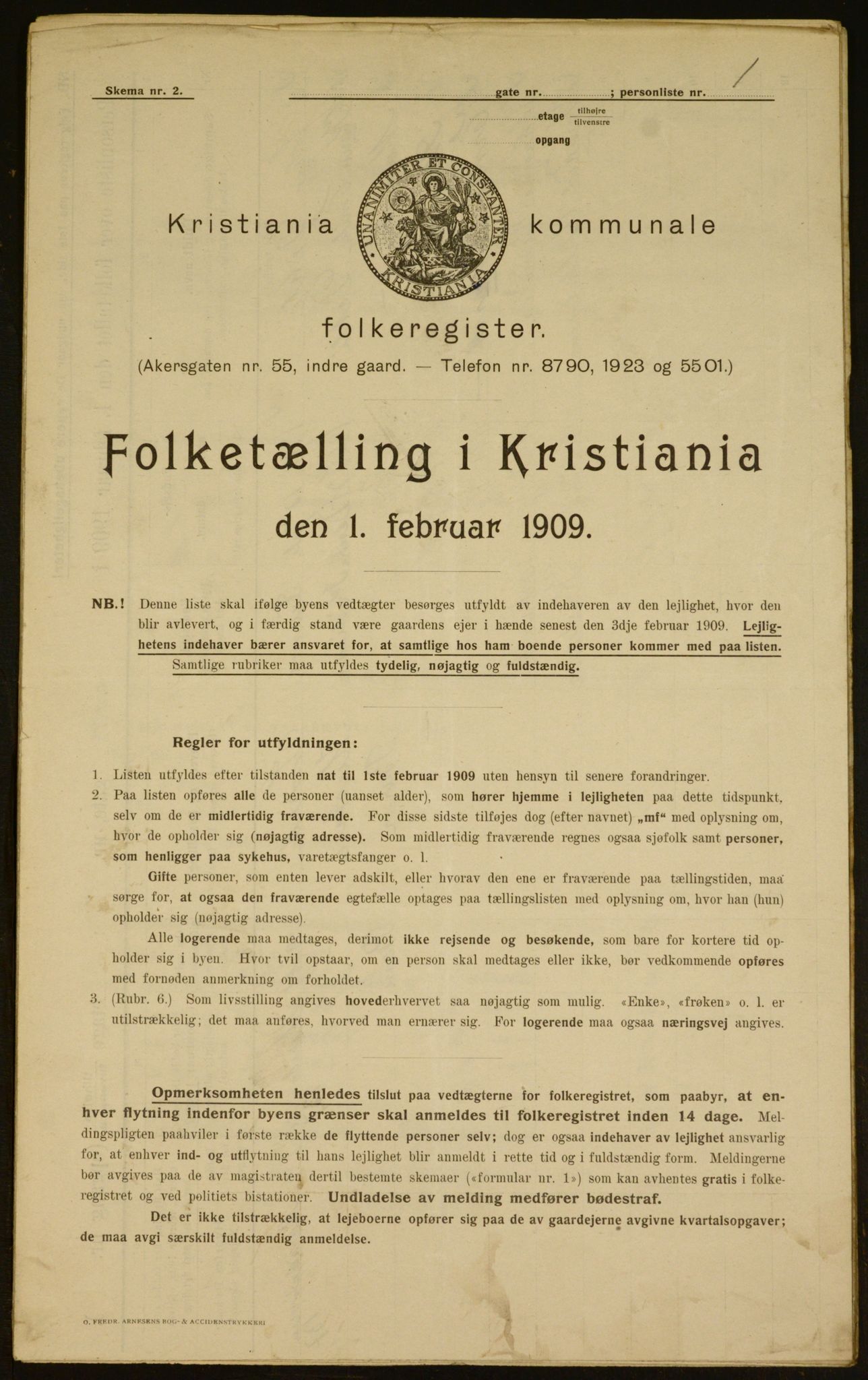 OBA, Municipal Census 1909 for Kristiania, 1909, p. 103359
