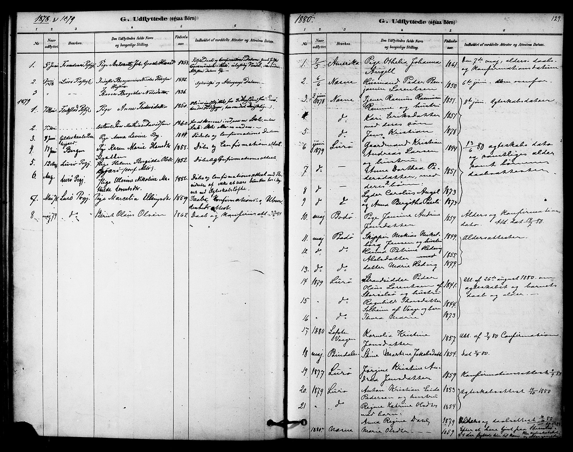 Ministerialprotokoller, klokkerbøker og fødselsregistre - Nordland, SAT/A-1459/841/L0609: Parish register (official) no. 841A13, 1878-1902, p. 129