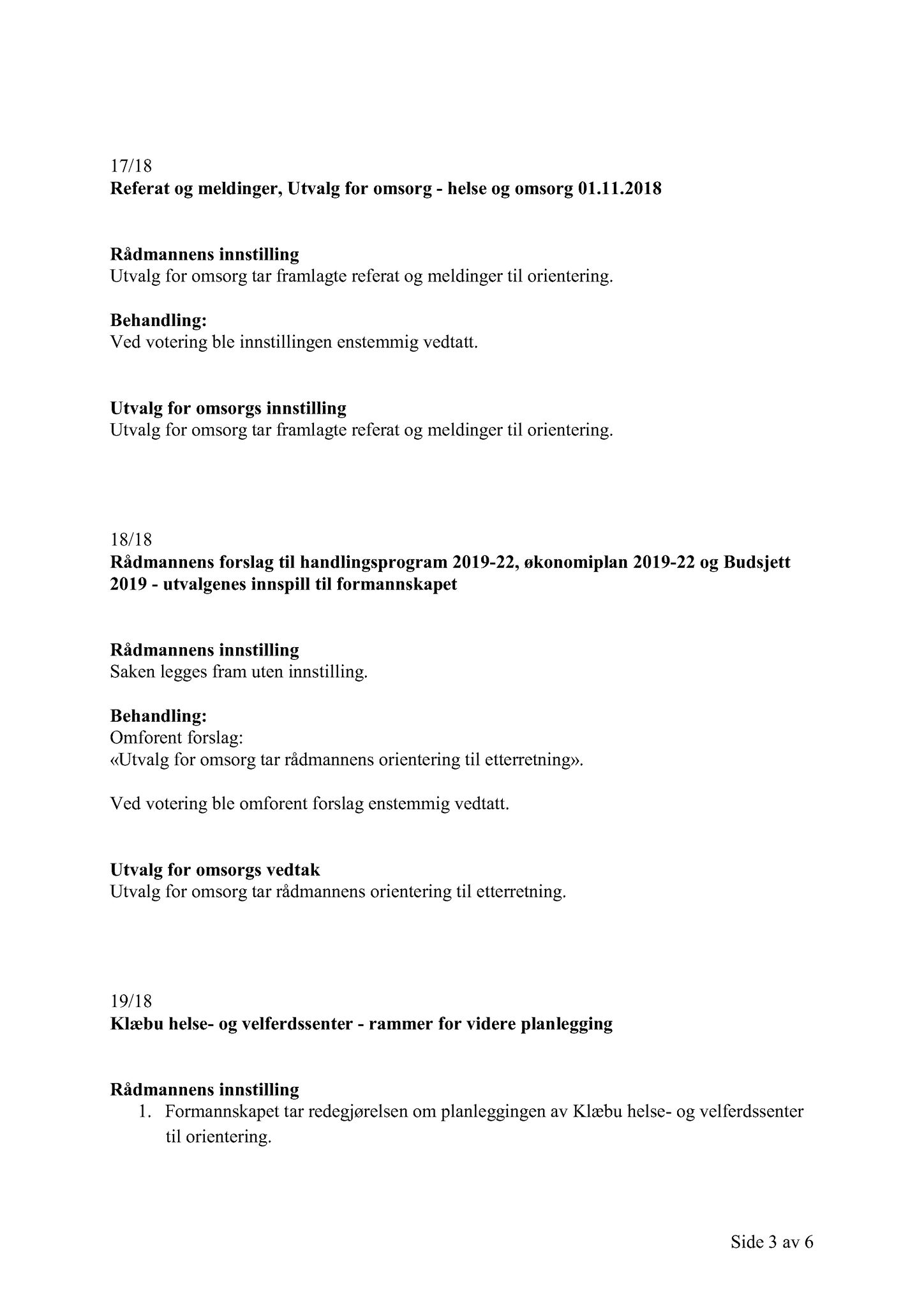 Klæbu Kommune, TRKO/KK/05-UOm/L009: Utvalg for omsorg - Møtedokumenter, 2018, p. 367