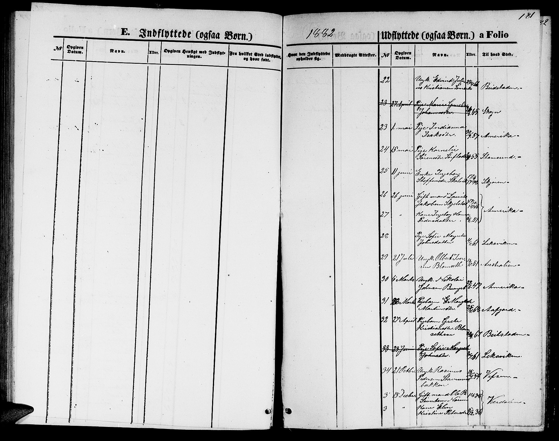 Ministerialprotokoller, klokkerbøker og fødselsregistre - Nord-Trøndelag, AV/SAT-A-1458/744/L0422: Parish register (copy) no. 744C01, 1871-1885, p. 181