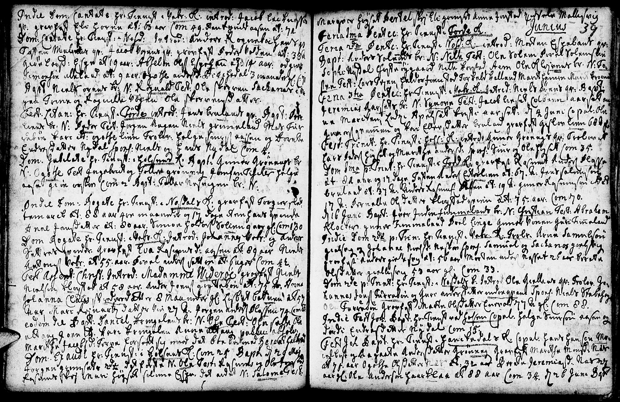 Førde sokneprestembete, SAB/A-79901/H/Haa/Haaa/L0002: Parish register (official) no. A 2, 1728-1748, p. 39