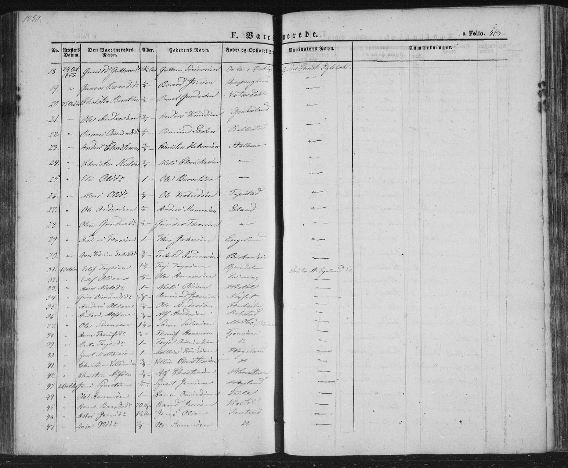 Vennesla sokneprestkontor, AV/SAK-1111-0045/Fa/Fac/L0004: Parish register (official) no. A 4, 1834-1855, p. 563