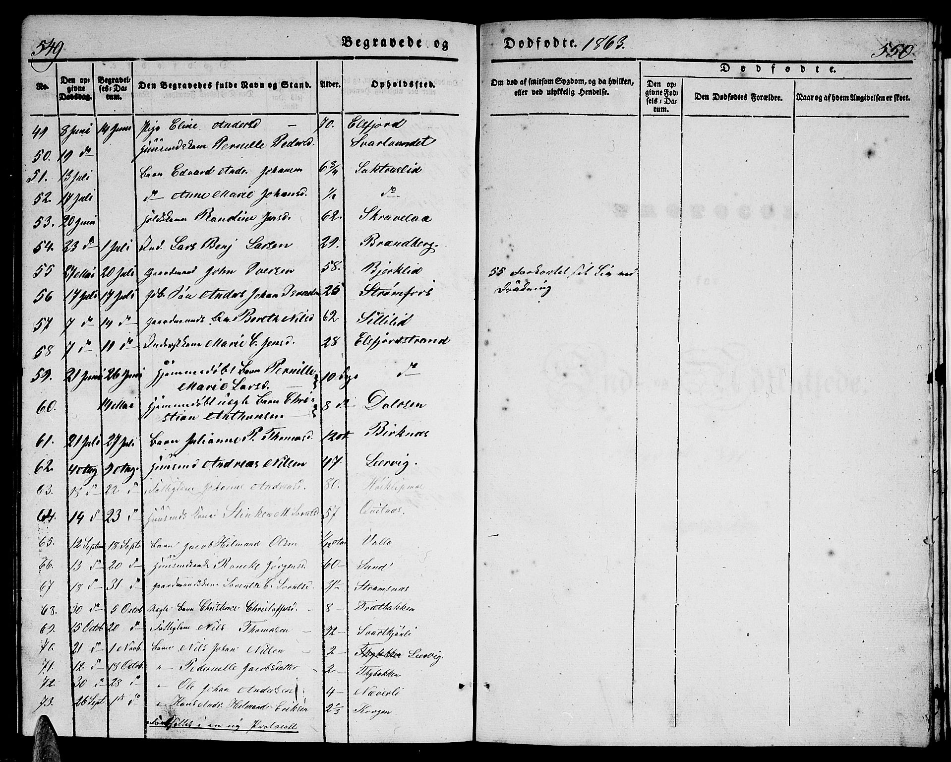 Ministerialprotokoller, klokkerbøker og fødselsregistre - Nordland, AV/SAT-A-1459/825/L0364: Parish register (copy) no. 825C01, 1841-1863, p. 549-550
