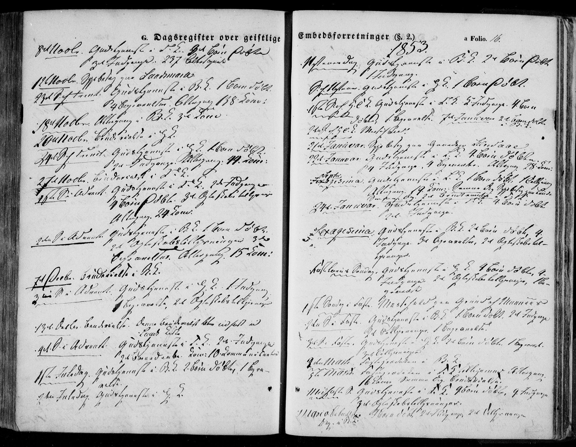 Bakke sokneprestkontor, SAK/1111-0002/F/Fa/Faa/L0005: Parish register (official) no. A 5, 1847-1855, p. 16