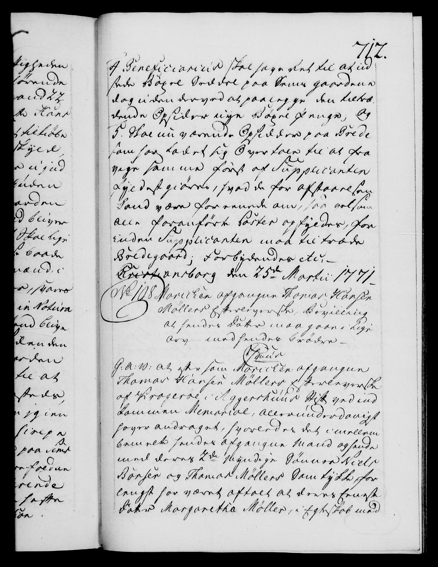 Danske Kanselli 1572-1799, AV/RA-EA-3023/F/Fc/Fca/Fcaa/L0044: Norske registre, 1769-1771, p. 712a