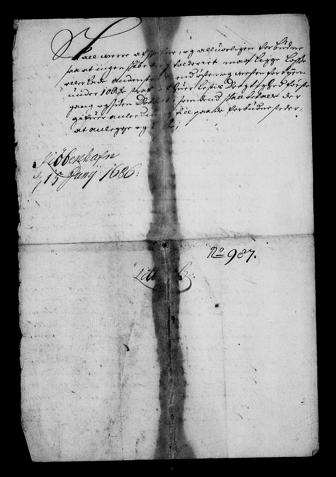 Stattholderembetet 1572-1771, RA/EA-2870/Af/L0001: Avskrifter av vedlegg til originale supplikker, nummerert i samsvar med supplikkbøkene, 1683-1687, p. 134