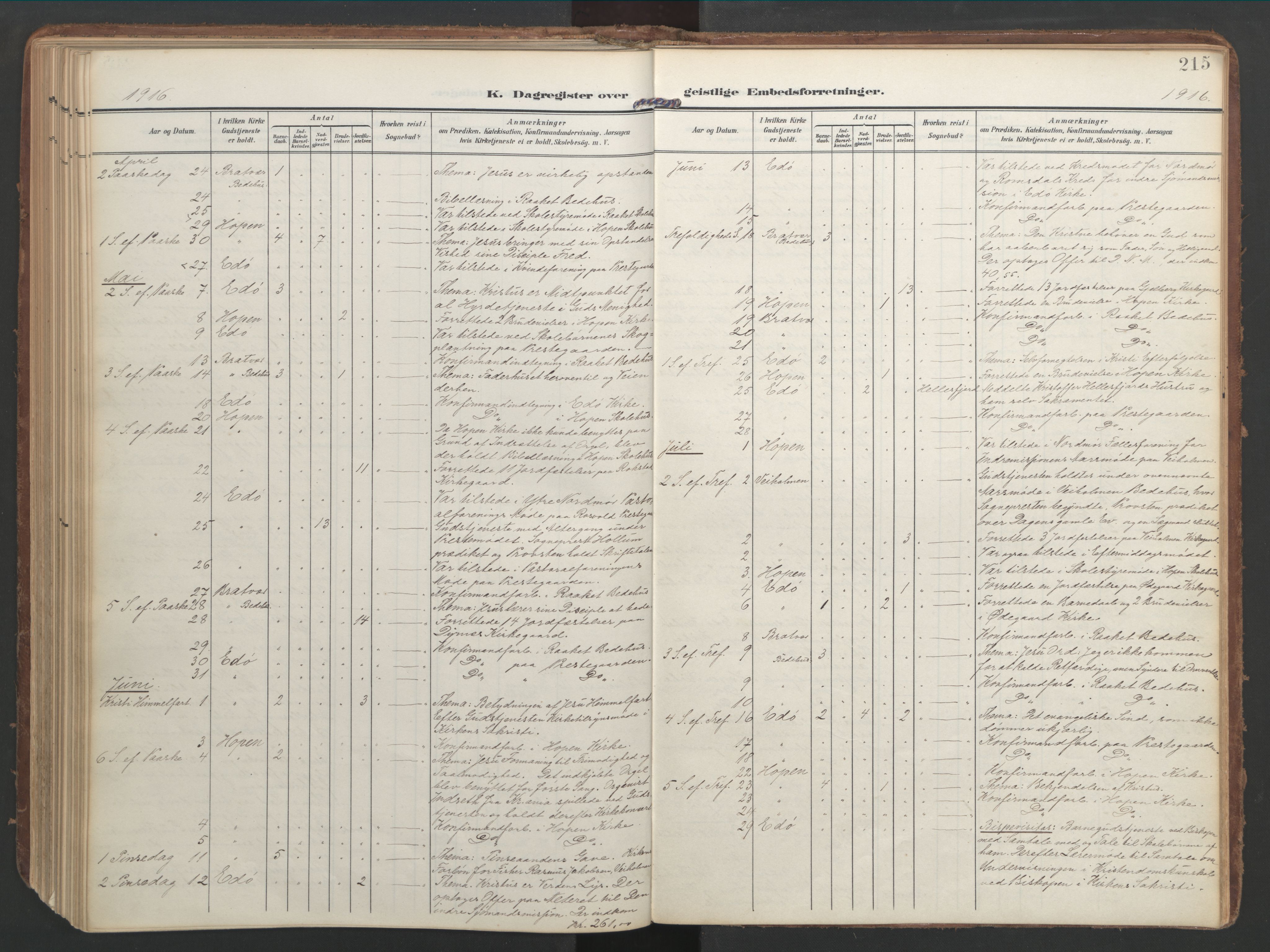 Ministerialprotokoller, klokkerbøker og fødselsregistre - Møre og Romsdal, AV/SAT-A-1454/583/L0955: Parish register (official) no. 583A02, 1907-1926, p. 215