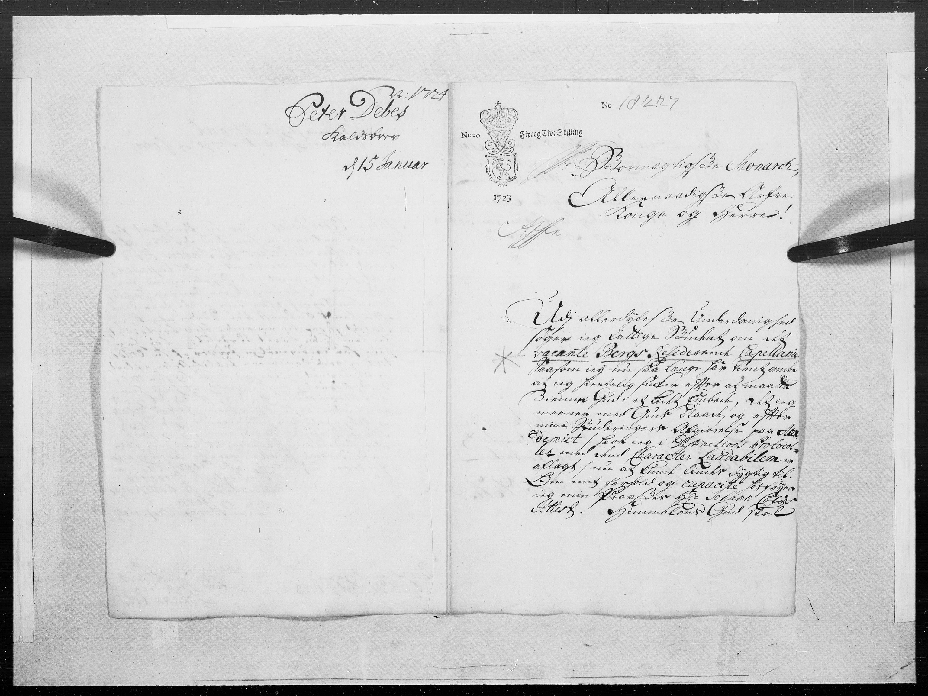Danske Kanselli 1572-1799, AV/RA-EA-3023/F/Fc/Fcc/Fcca/L0094: Norske innlegg 1572-1799, 1724, p. 8