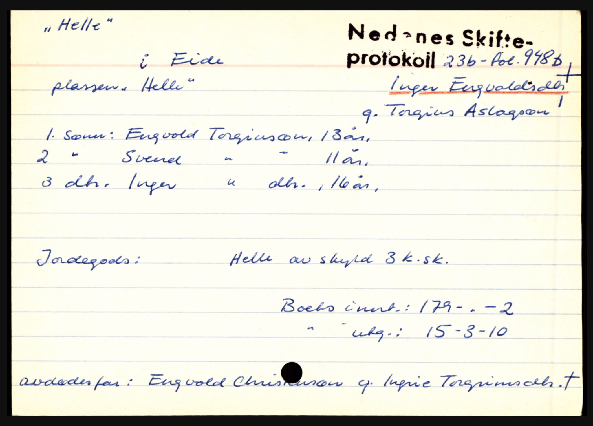 Nedenes sorenskriveri før 1824, AV/SAK-1221-0007/H, p. 11587