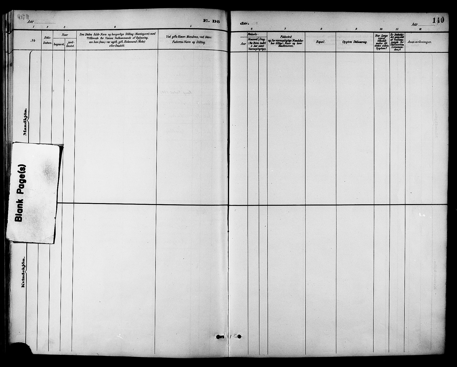 Ministerialprotokoller, klokkerbøker og fødselsregistre - Sør-Trøndelag, SAT/A-1456/698/L1167: Parish register (copy) no. 698C04, 1888-1907, p. 140