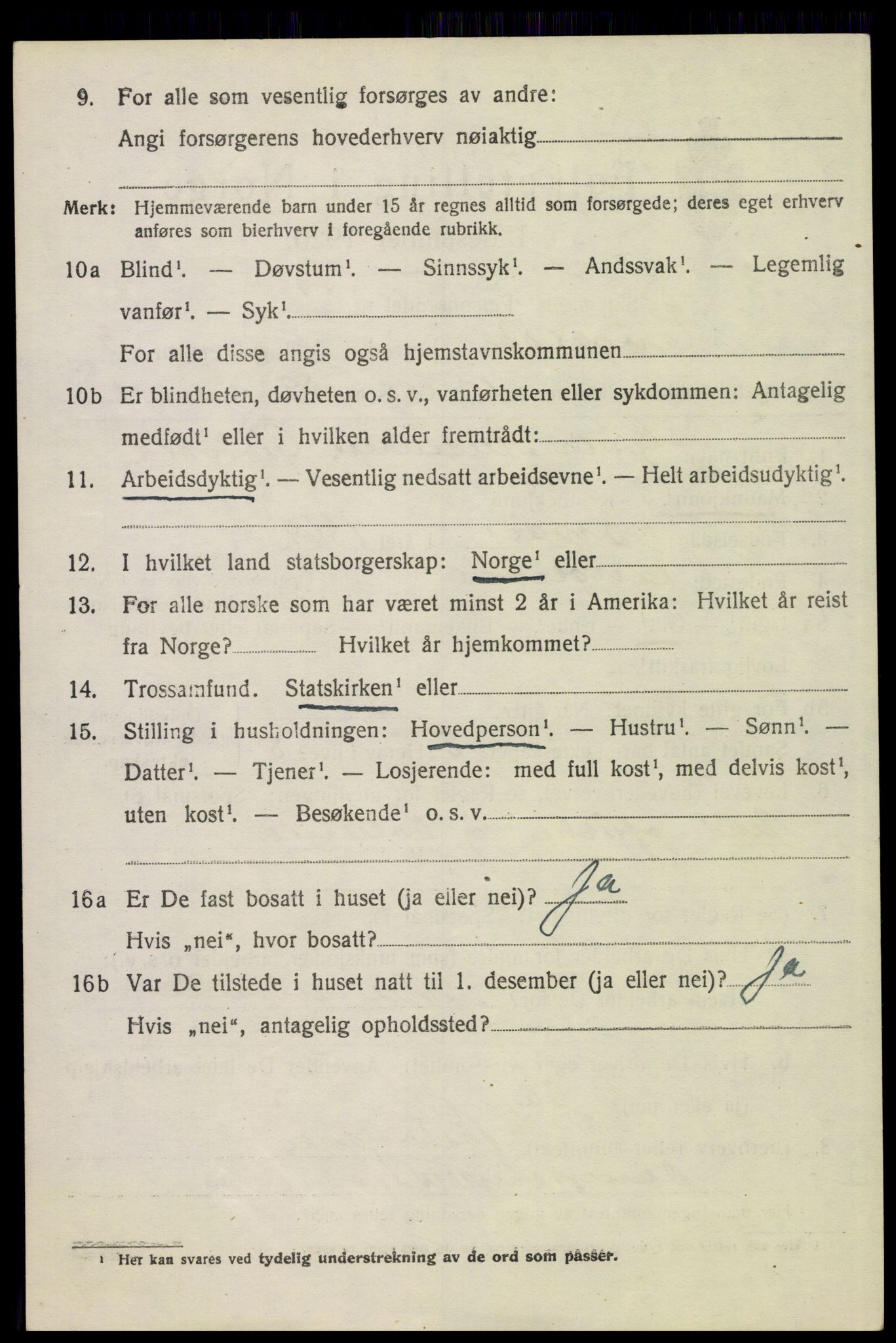 SAH, 1920 census for Engerdal, 1920, p. 1512