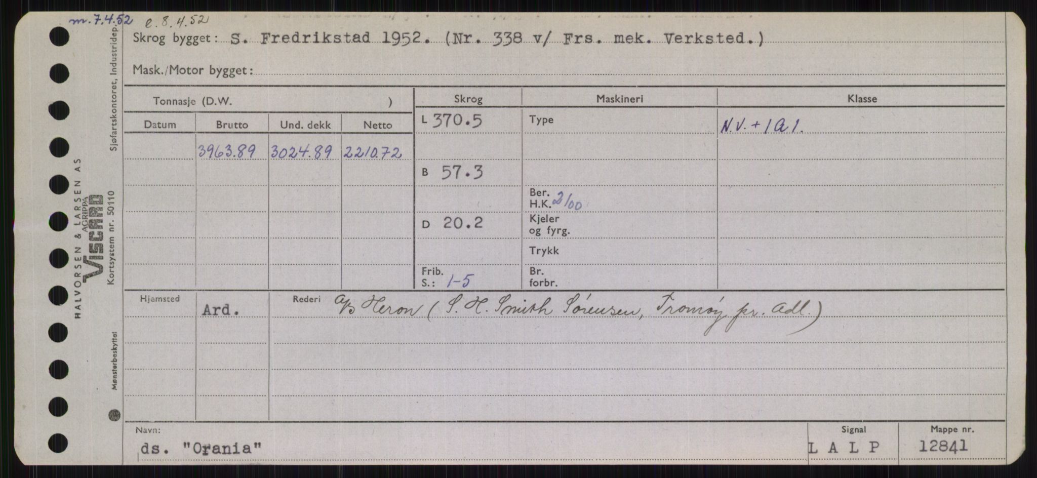 Sjøfartsdirektoratet med forløpere, Skipsmålingen, AV/RA-S-1627/H/Hb/L0004: Fartøy, O-S, p. 35