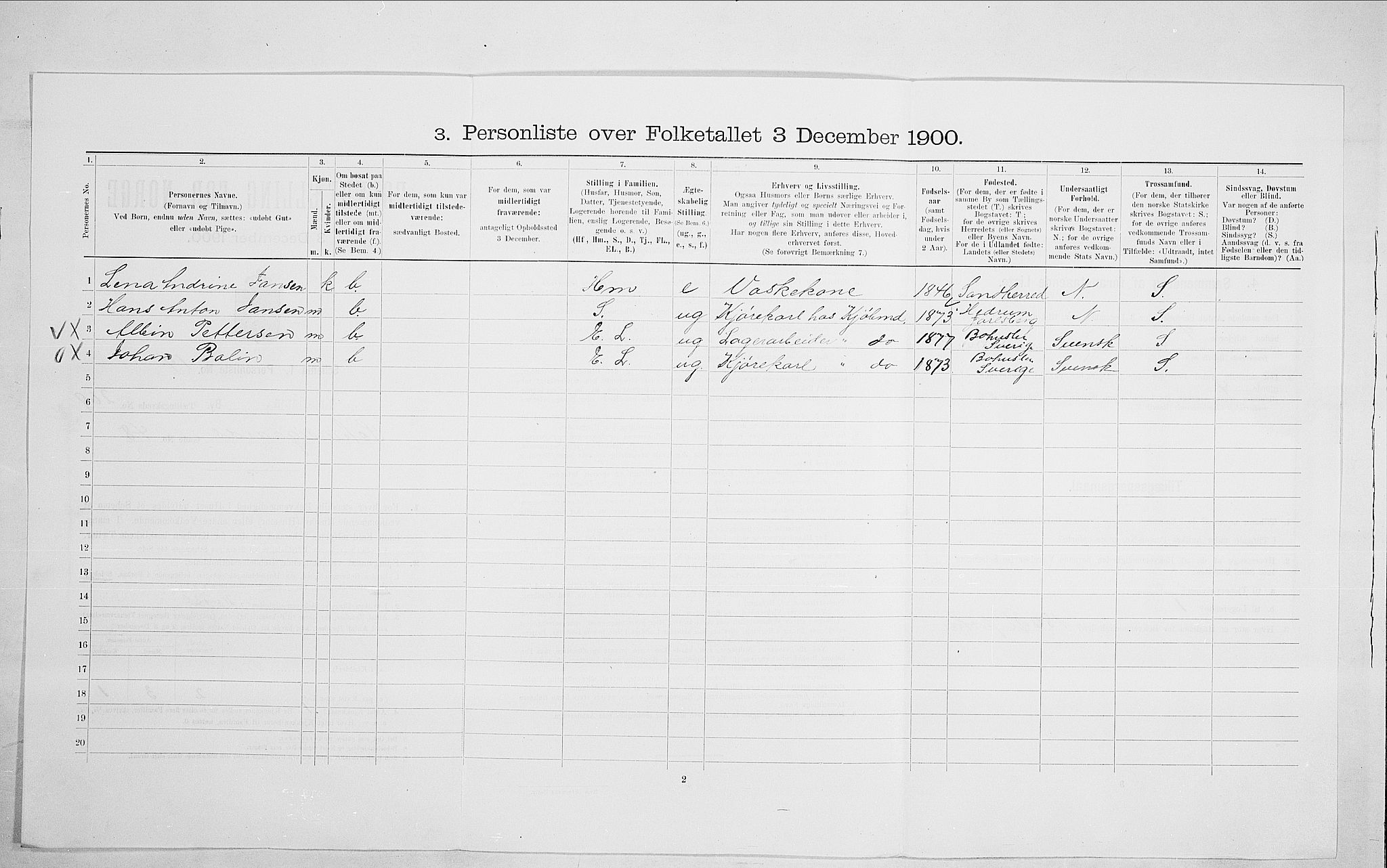 SAO, 1900 census for Kristiania, 1900, p. 80923