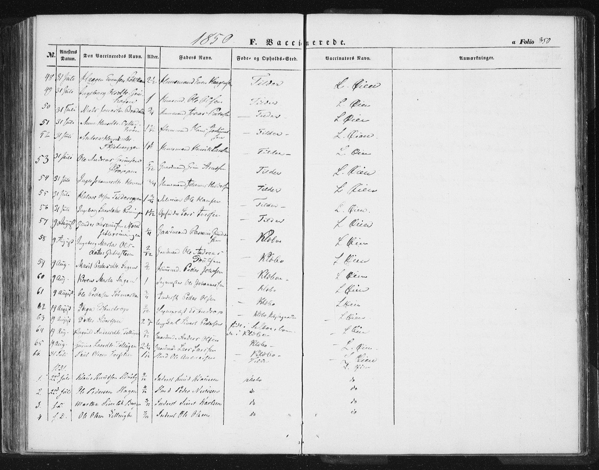 Ministerialprotokoller, klokkerbøker og fødselsregistre - Sør-Trøndelag, SAT/A-1456/618/L0441: Parish register (official) no. 618A05, 1843-1862, p. 350