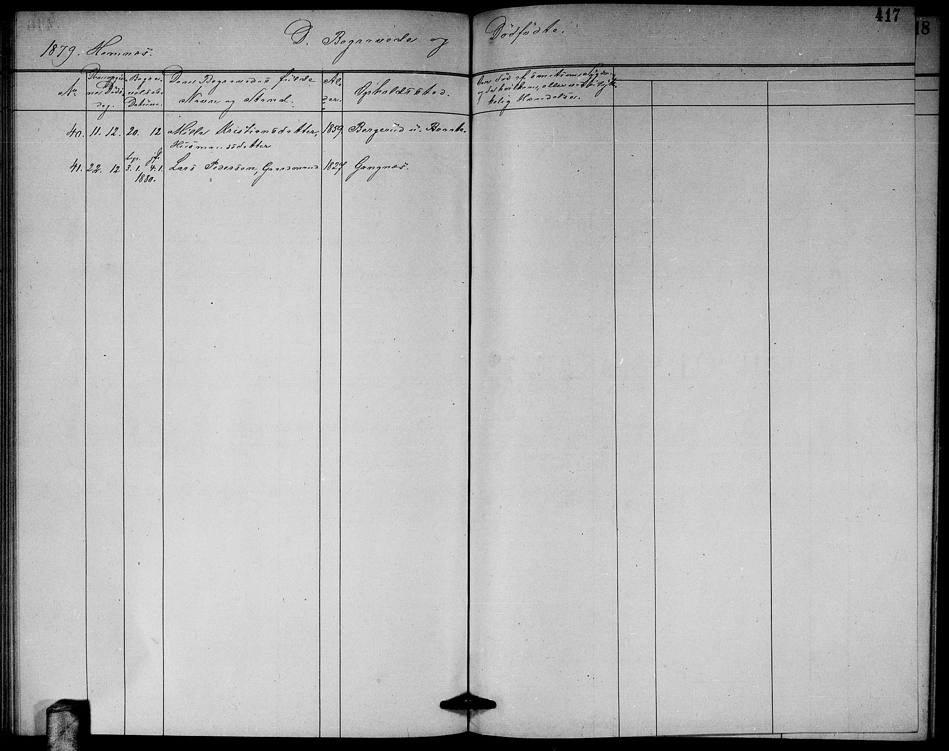 Høland prestekontor Kirkebøker, AV/SAO-A-10346a/G/Ga/L0006: Parish register (copy) no. I 6, 1869-1879, p. 417