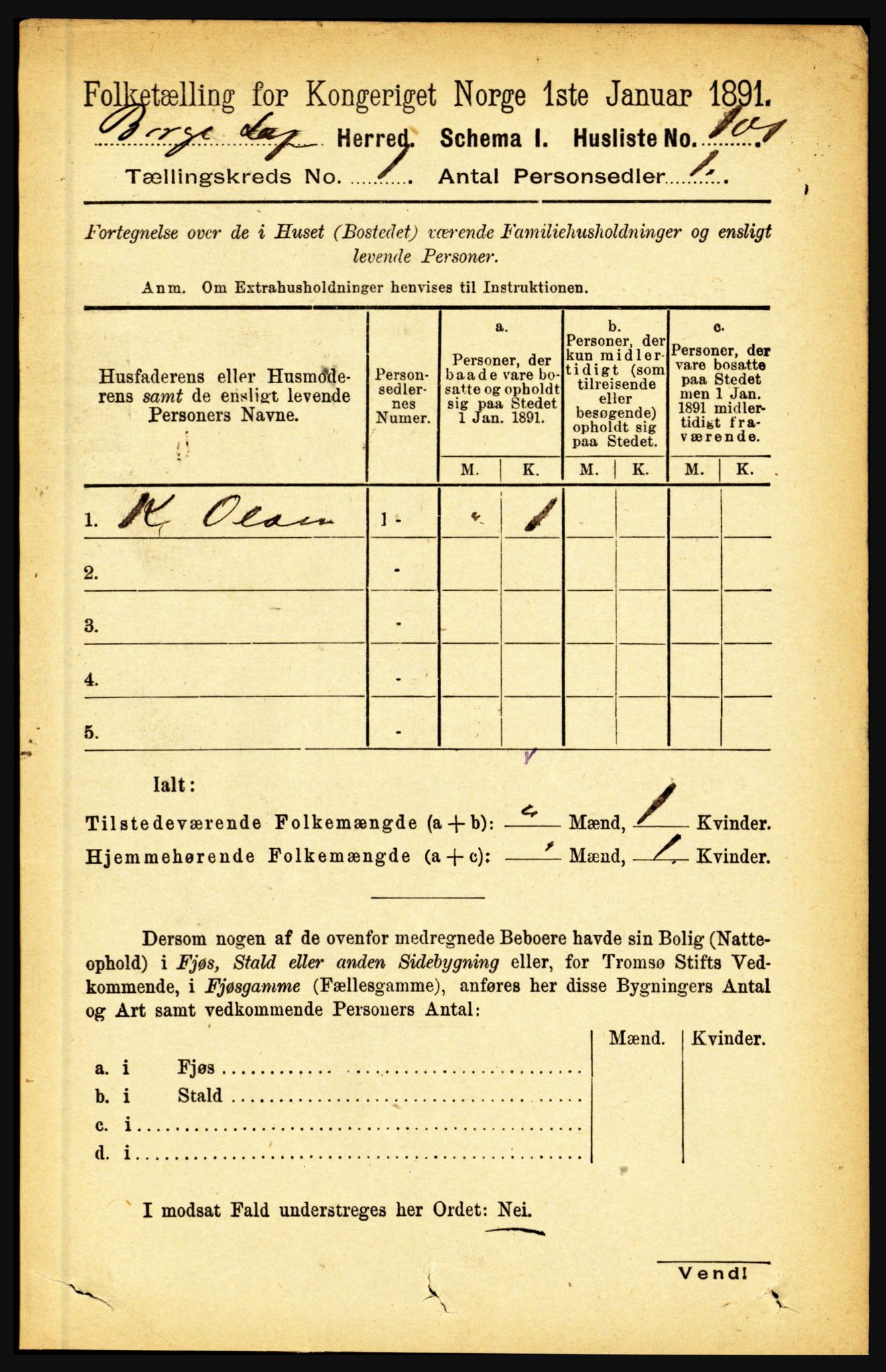 RA, 1891 census for 1862 Borge, 1891, p. 126