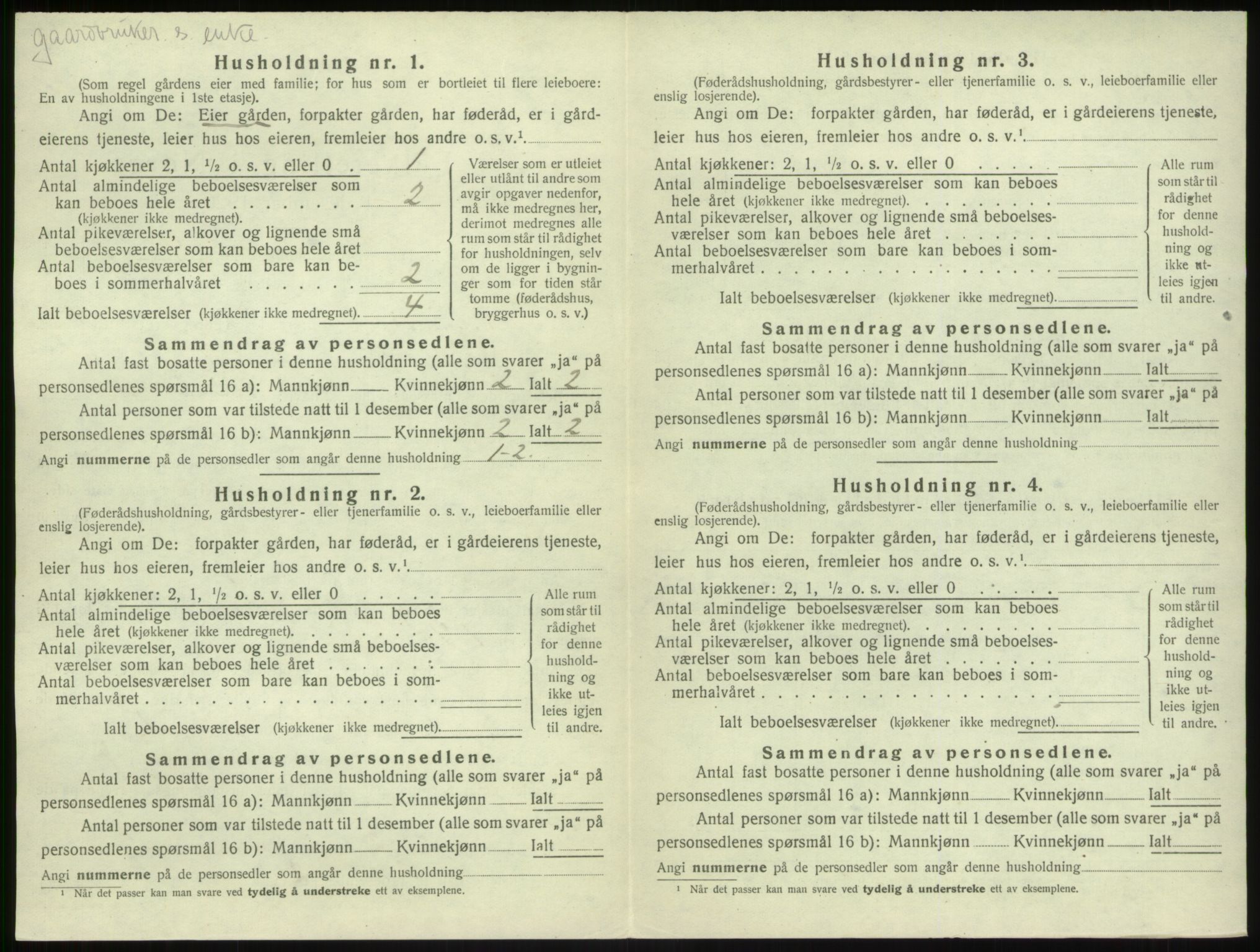 SAB, 1920 census for Kyrkjebø, 1920, p. 171