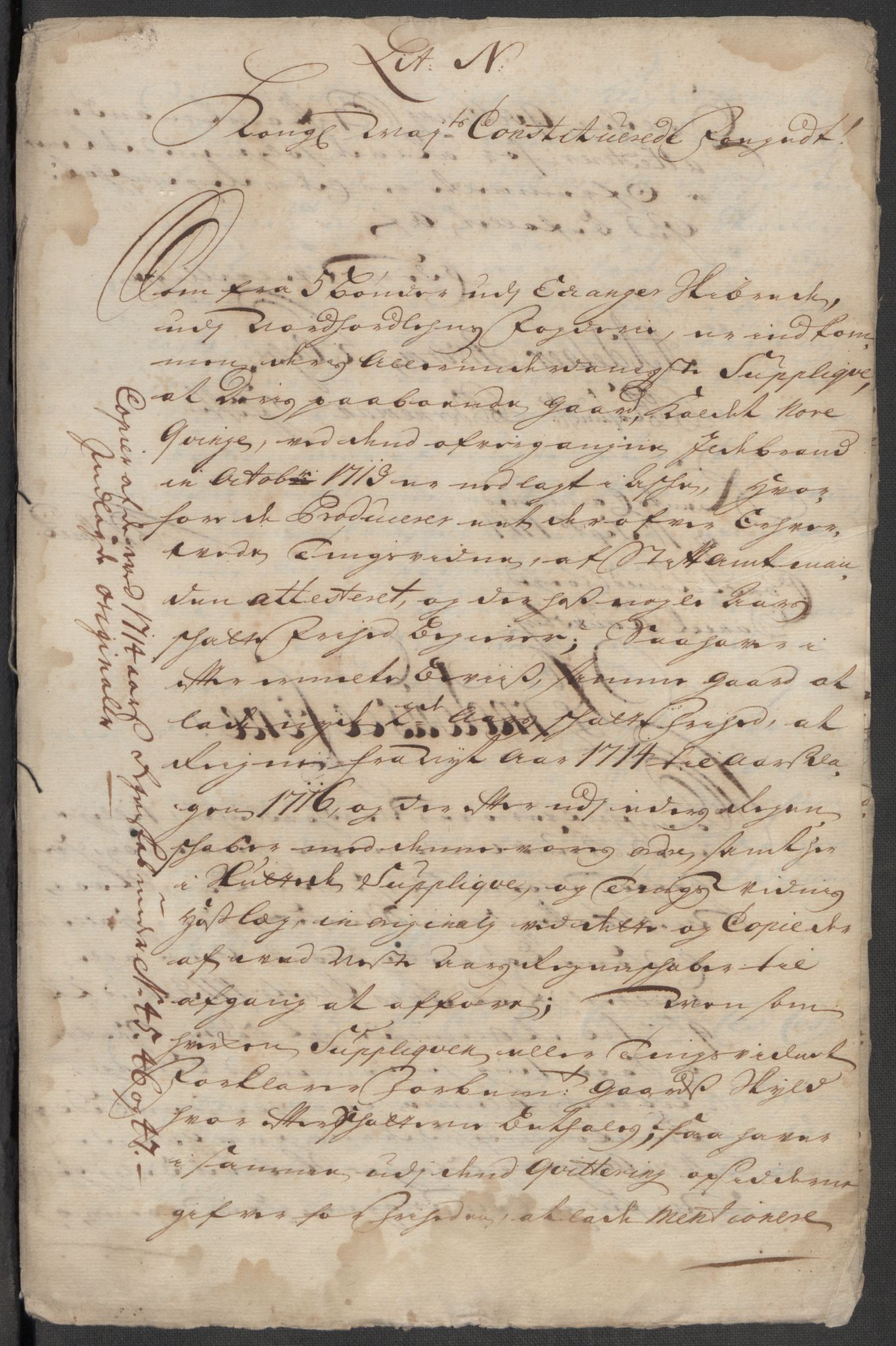 Rentekammeret inntil 1814, Reviderte regnskaper, Fogderegnskap, AV/RA-EA-4092/R51/L3198: Fogderegnskap Nordhordland og Voss, 1715, p. 286