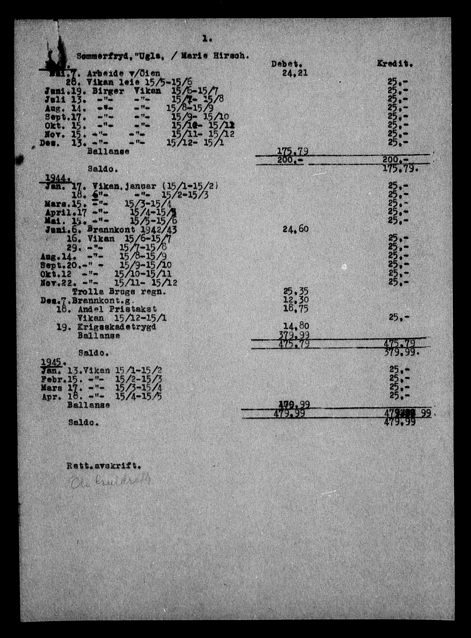 Justisdepartementet, Tilbakeføringskontoret for inndratte formuer, AV/RA-S-1564/H/Hc/Hca/L0896: --, 1945-1947, p. 272