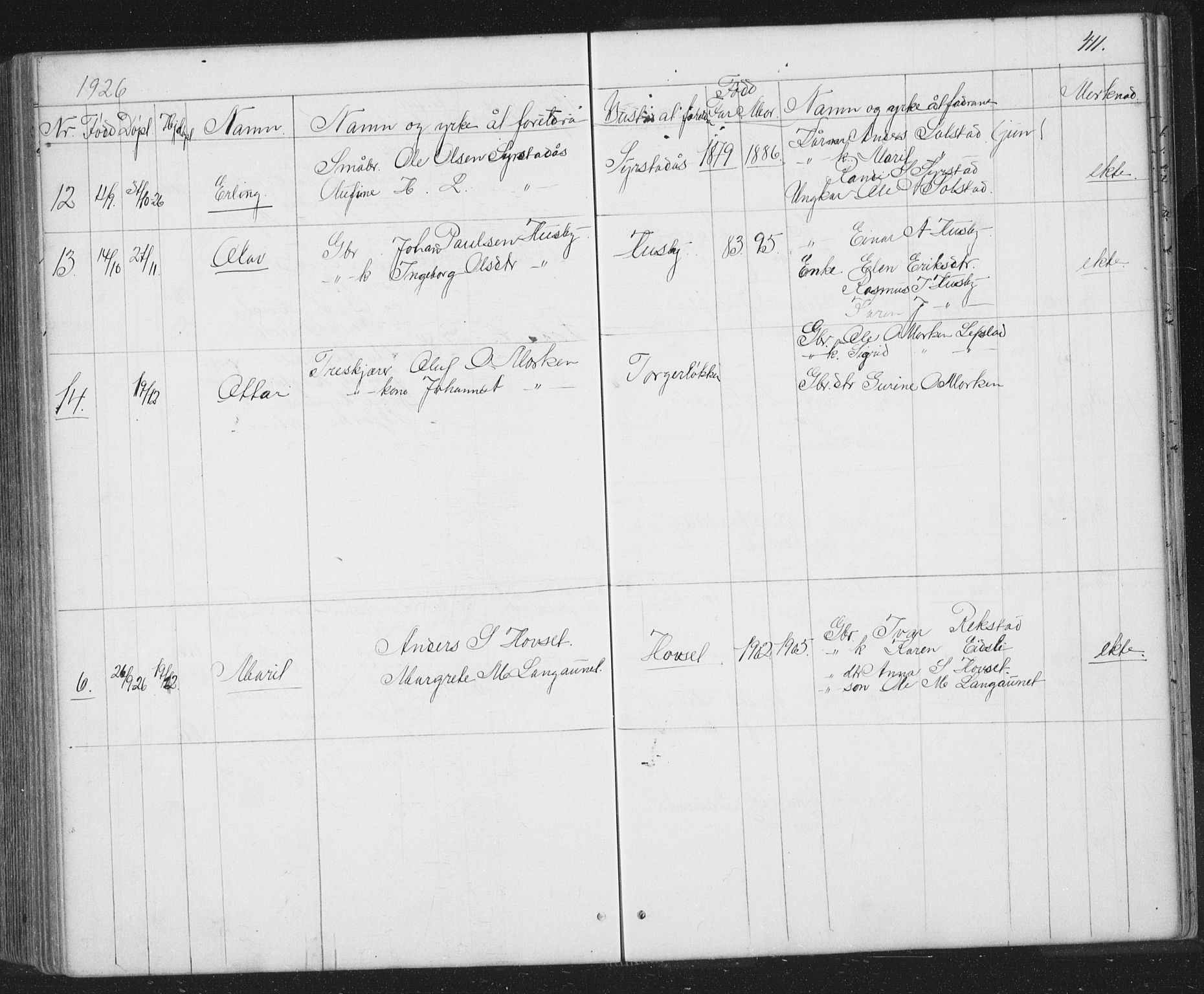 Ministerialprotokoller, klokkerbøker og fødselsregistre - Sør-Trøndelag, SAT/A-1456/667/L0798: Parish register (copy) no. 667C03, 1867-1929, p. 411