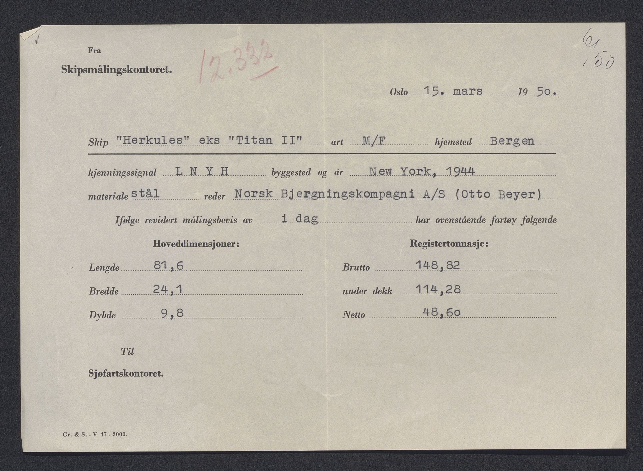 Sjøfartsdirektoratet med forløpere, skipsmapper slettede skip, AV/RA-S-4998/F/Fa/L0496: --, 1868-1923, p. 392