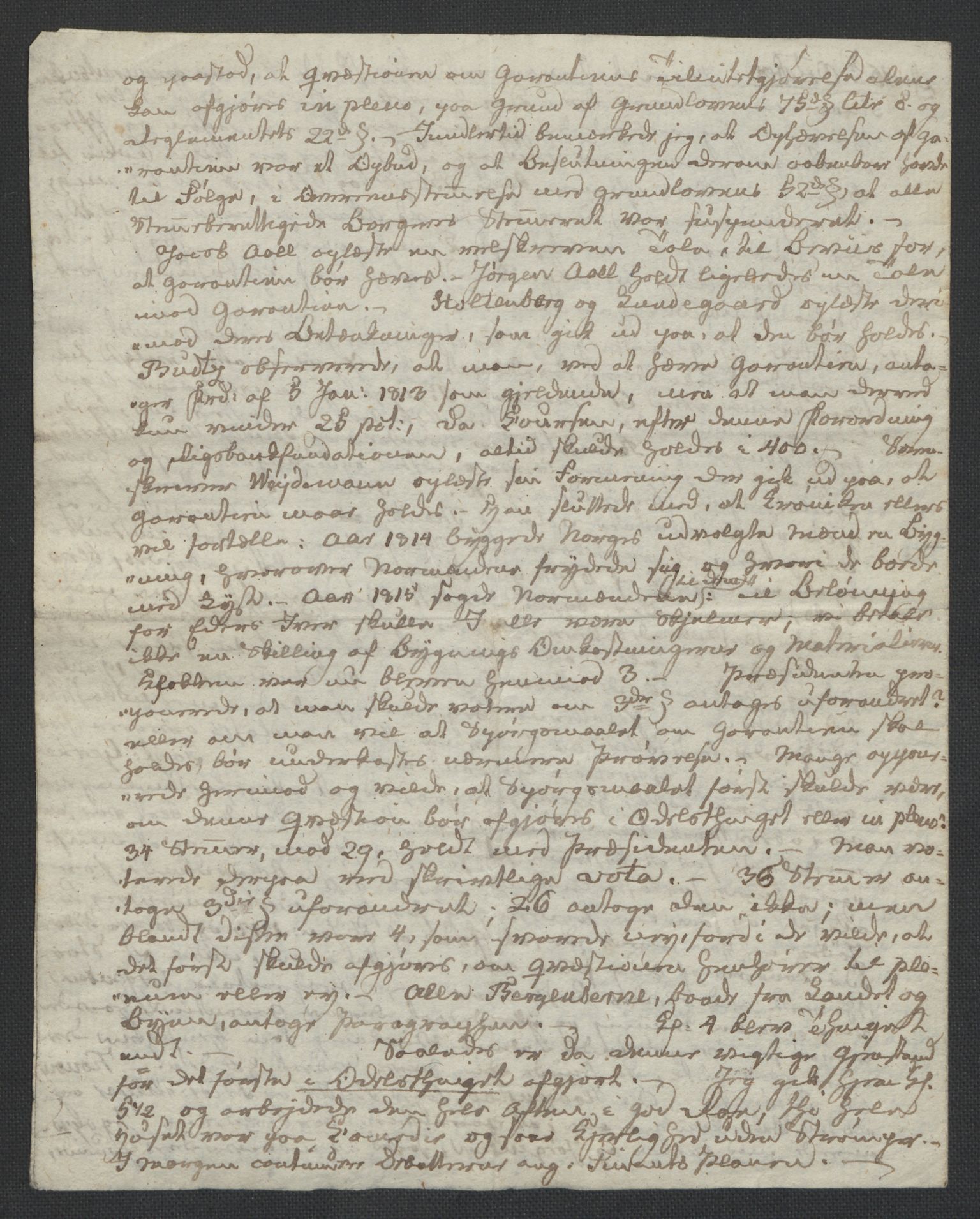 Christie, Wilhelm Frimann Koren, AV/RA-PA-0014/F/L0005: Christies dokumenter fra Stortinget, 1815-1816, p. 100