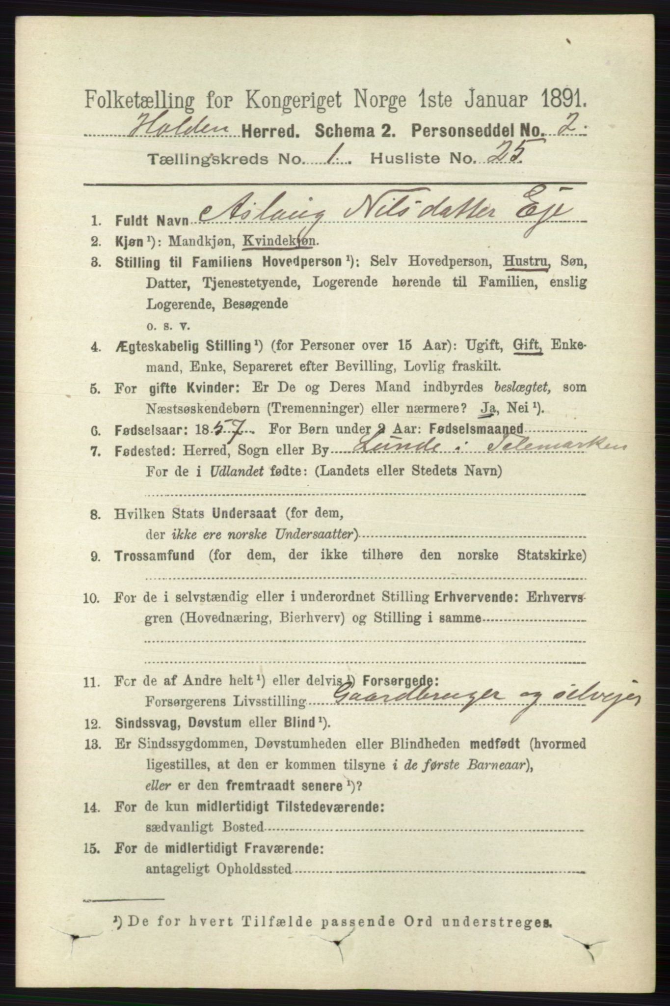 RA, 1891 census for 0819 Holla, 1891, p. 348