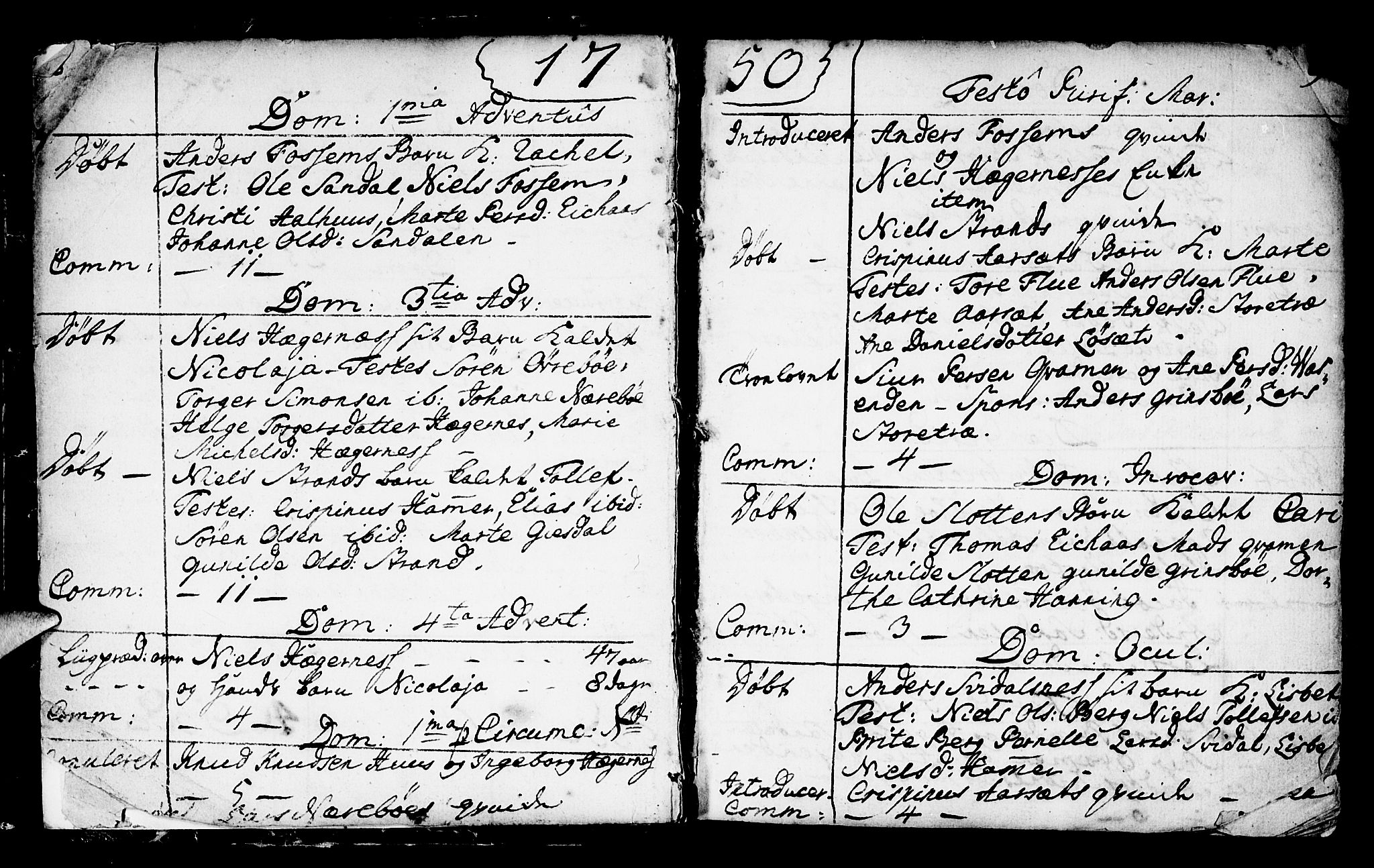 Jølster sokneprestembete, SAB/A-80701/H/Haa/Haaa/L0003: Parish register (official) no. A 3, 1748-1789, p. 8-9
