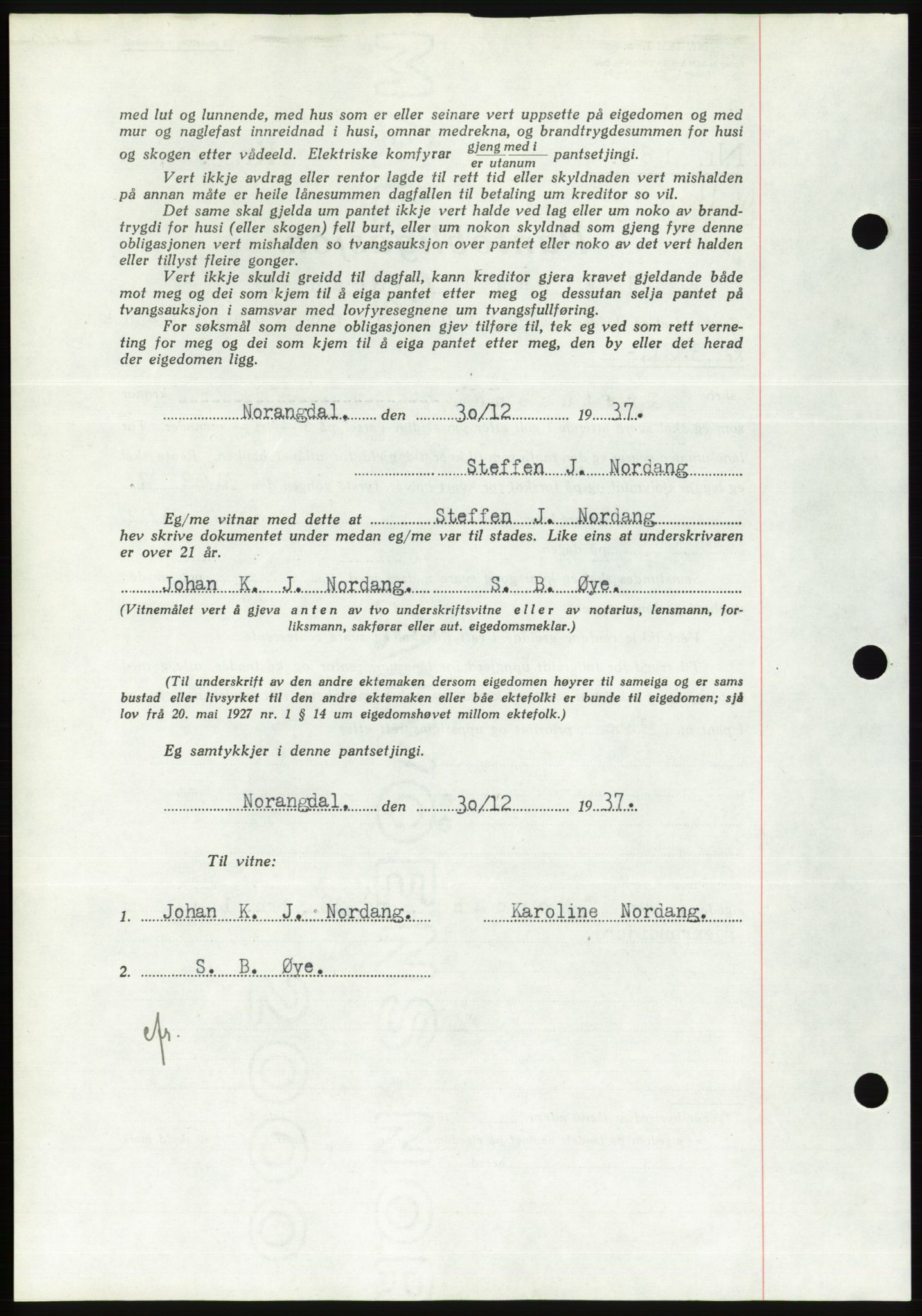 Søre Sunnmøre sorenskriveri, AV/SAT-A-4122/1/2/2C/L0064: Mortgage book no. 58, 1937-1938, Diary no: : 11/1938