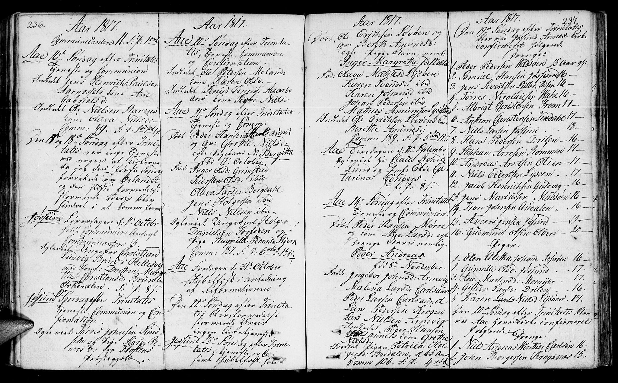 Ministerialprotokoller, klokkerbøker og fødselsregistre - Sør-Trøndelag, SAT/A-1456/655/L0674: Parish register (official) no. 655A03, 1802-1826, p. 236-237