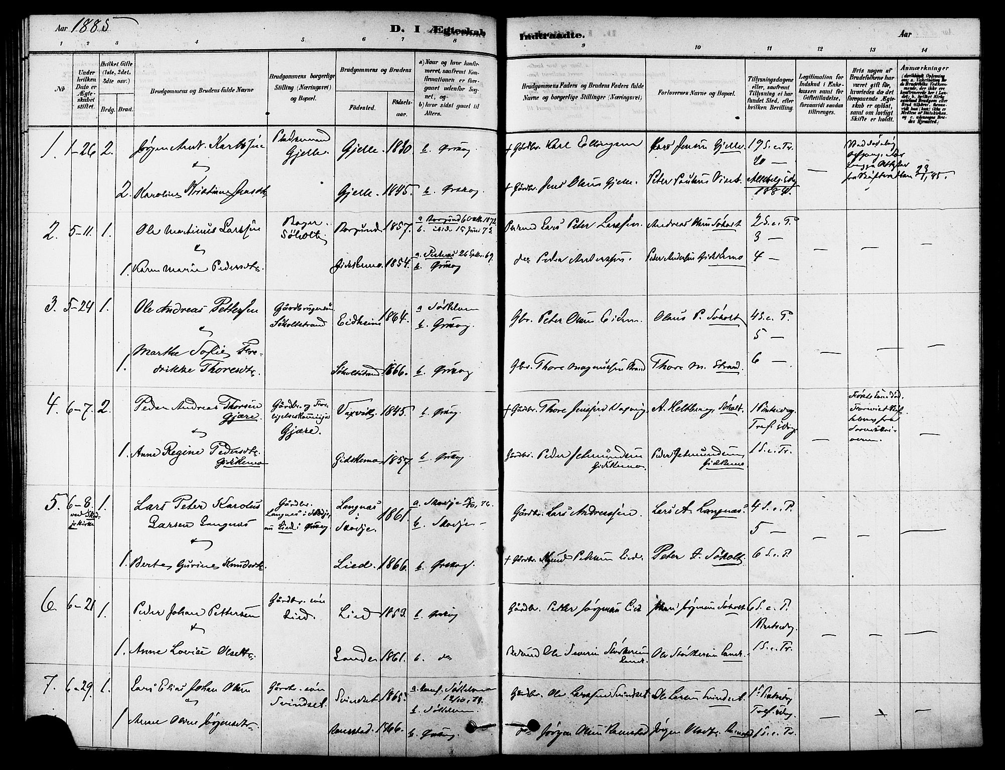 Ministerialprotokoller, klokkerbøker og fødselsregistre - Møre og Romsdal, AV/SAT-A-1454/522/L0315: Parish register (official) no. 522A10, 1878-1890