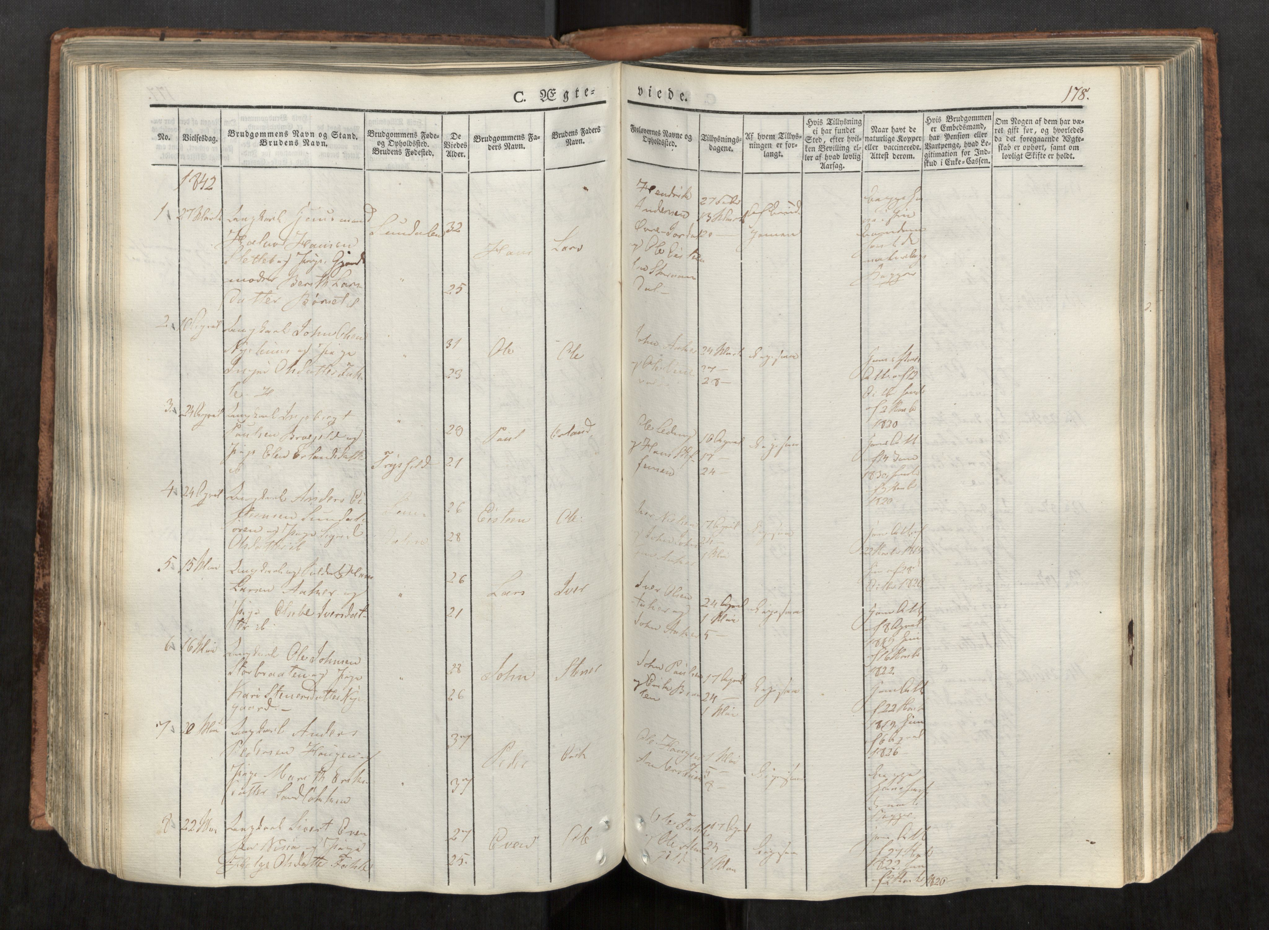 Ministerialprotokoller, klokkerbøker og fødselsregistre - Møre og Romsdal, SAT/A-1454/590/L1012: Parish register (official) no. 590A04, 1832-1846, p. 178