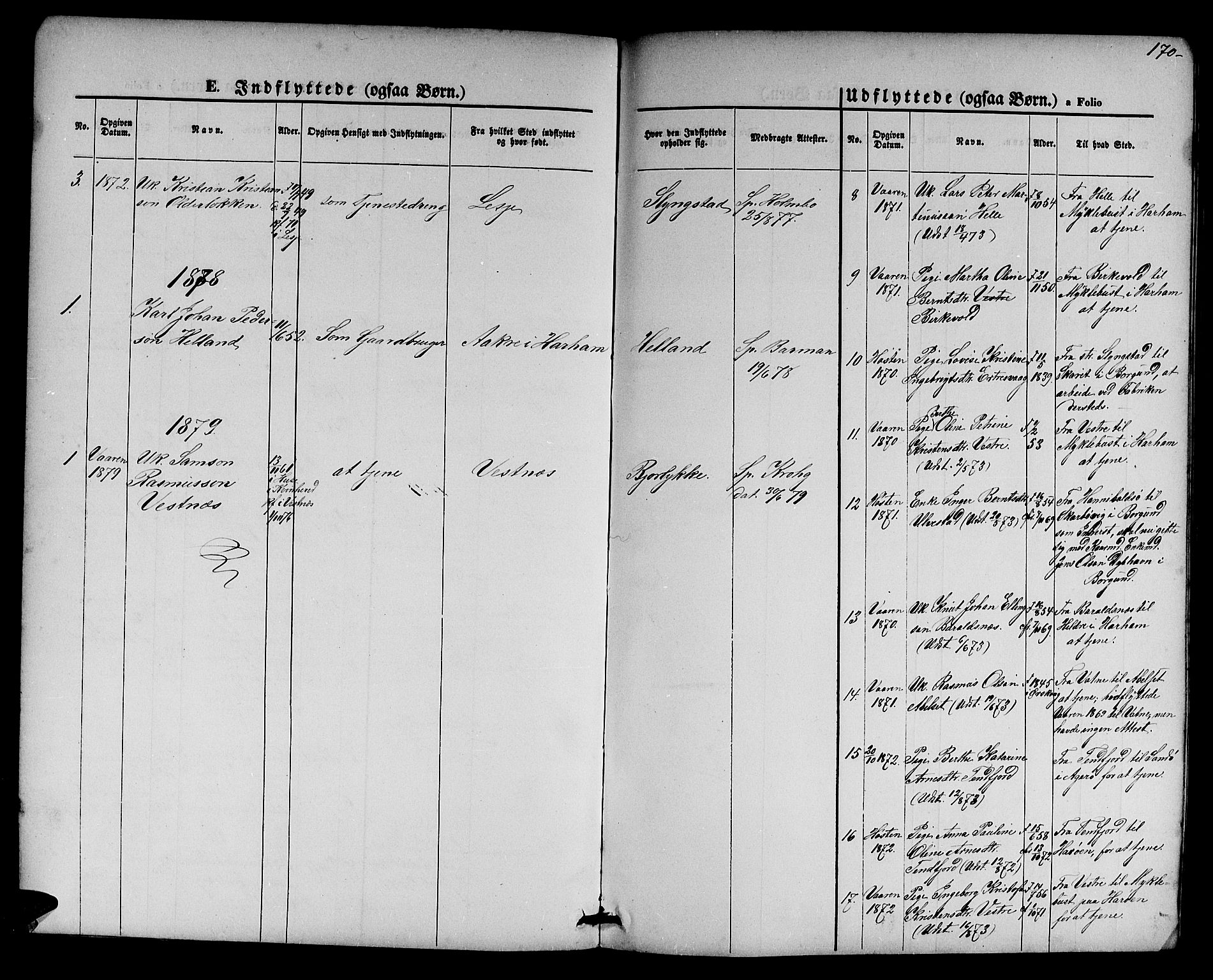 Ministerialprotokoller, klokkerbøker og fødselsregistre - Møre og Romsdal, AV/SAT-A-1454/525/L0375: Parish register (copy) no. 525C01, 1865-1879, p. 170