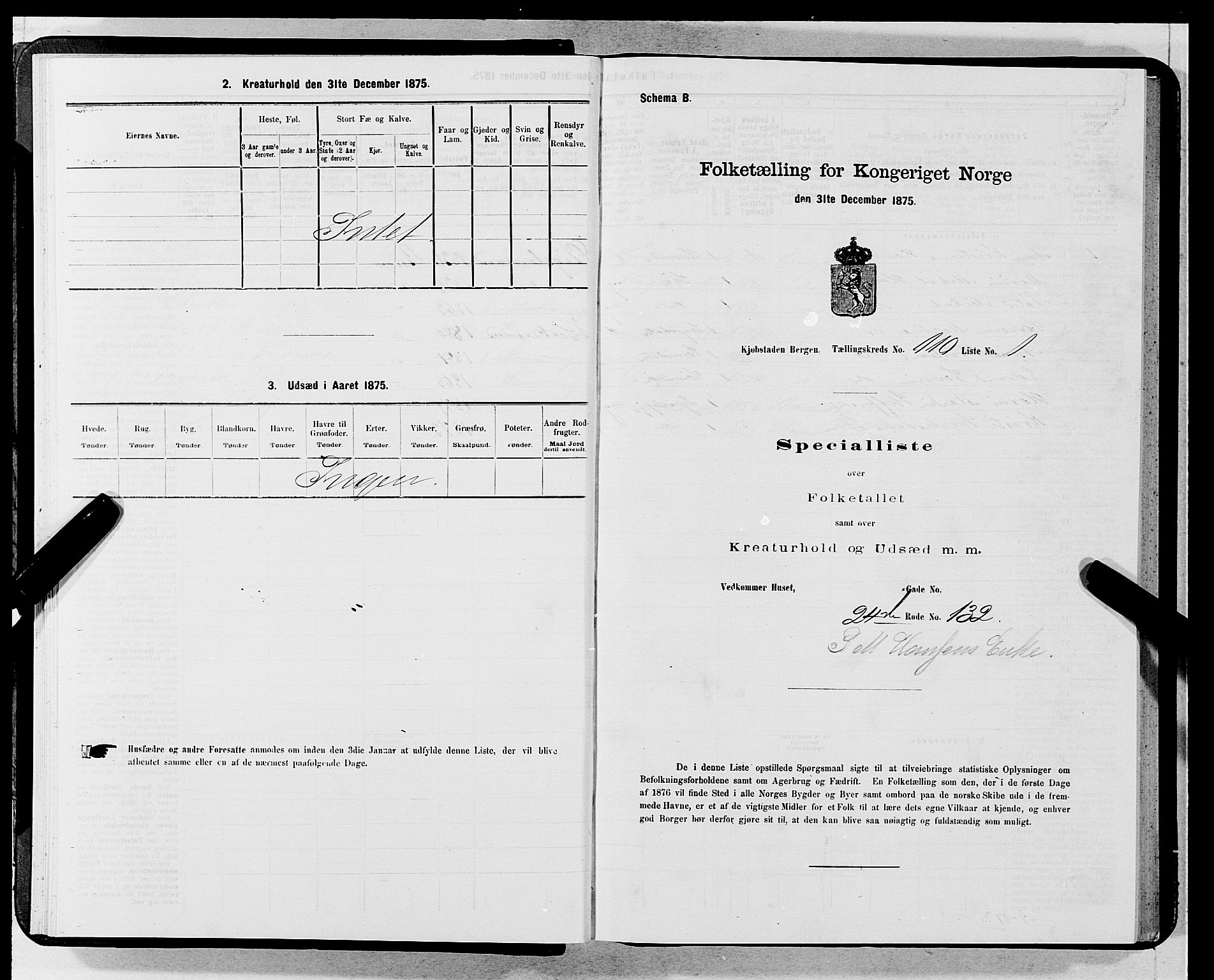 SAB, 1875 census for 1301 Bergen, 1875, p. 5968