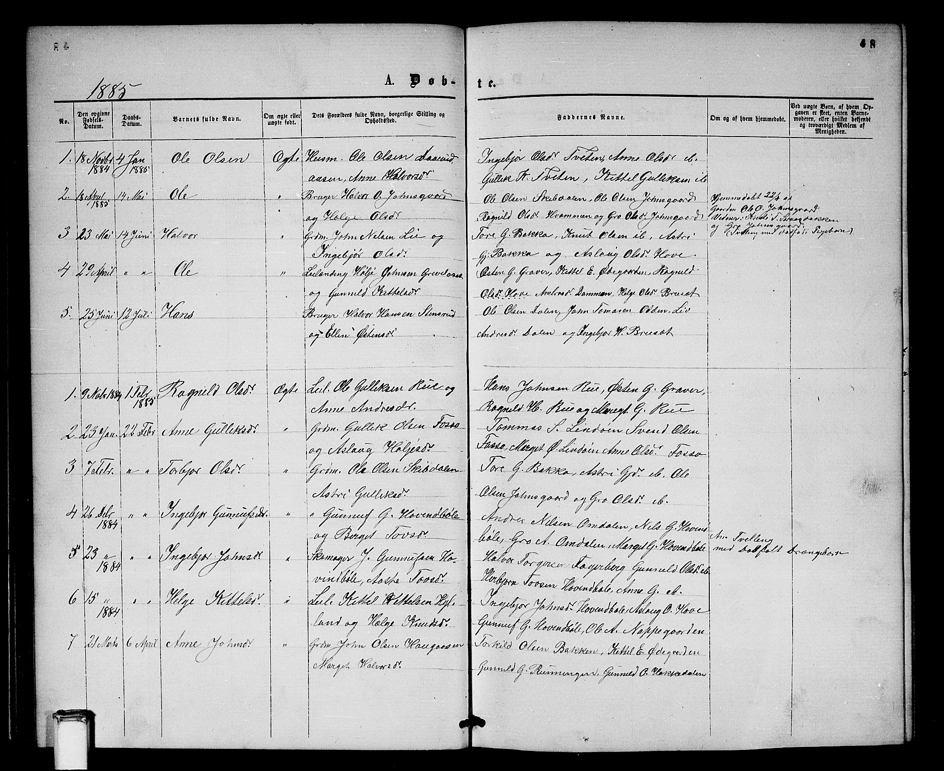 Gransherad kirkebøker, SAKO/A-267/G/Gb/L0002: Parish register (copy) no. II 2, 1860-1886, p. 48
