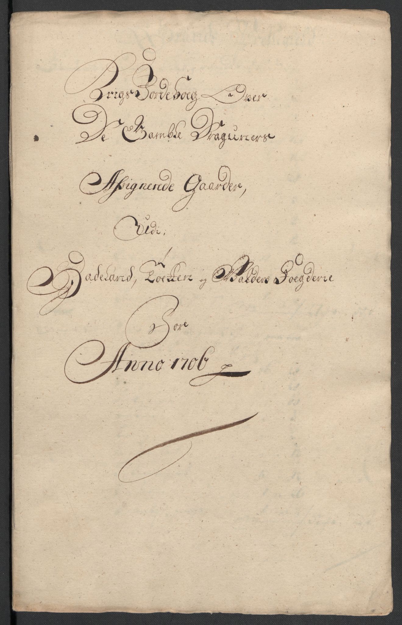 Rentekammeret inntil 1814, Reviderte regnskaper, Fogderegnskap, RA/EA-4092/R18/L1304: Fogderegnskap Hadeland, Toten og Valdres, 1706, p. 260