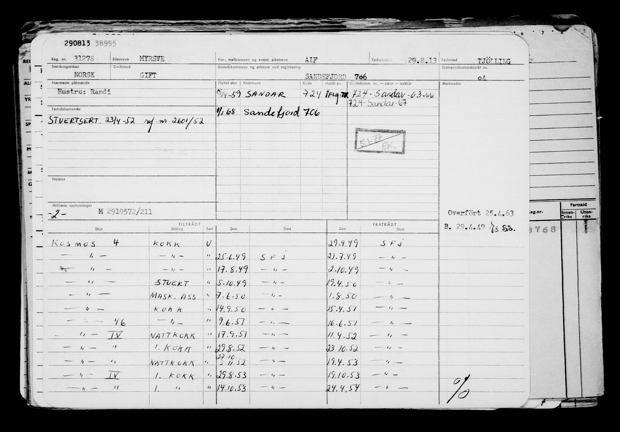 Direktoratet for sjømenn, AV/RA-S-3545/G/Gb/L0114: Hovedkort, 1913, p. 944