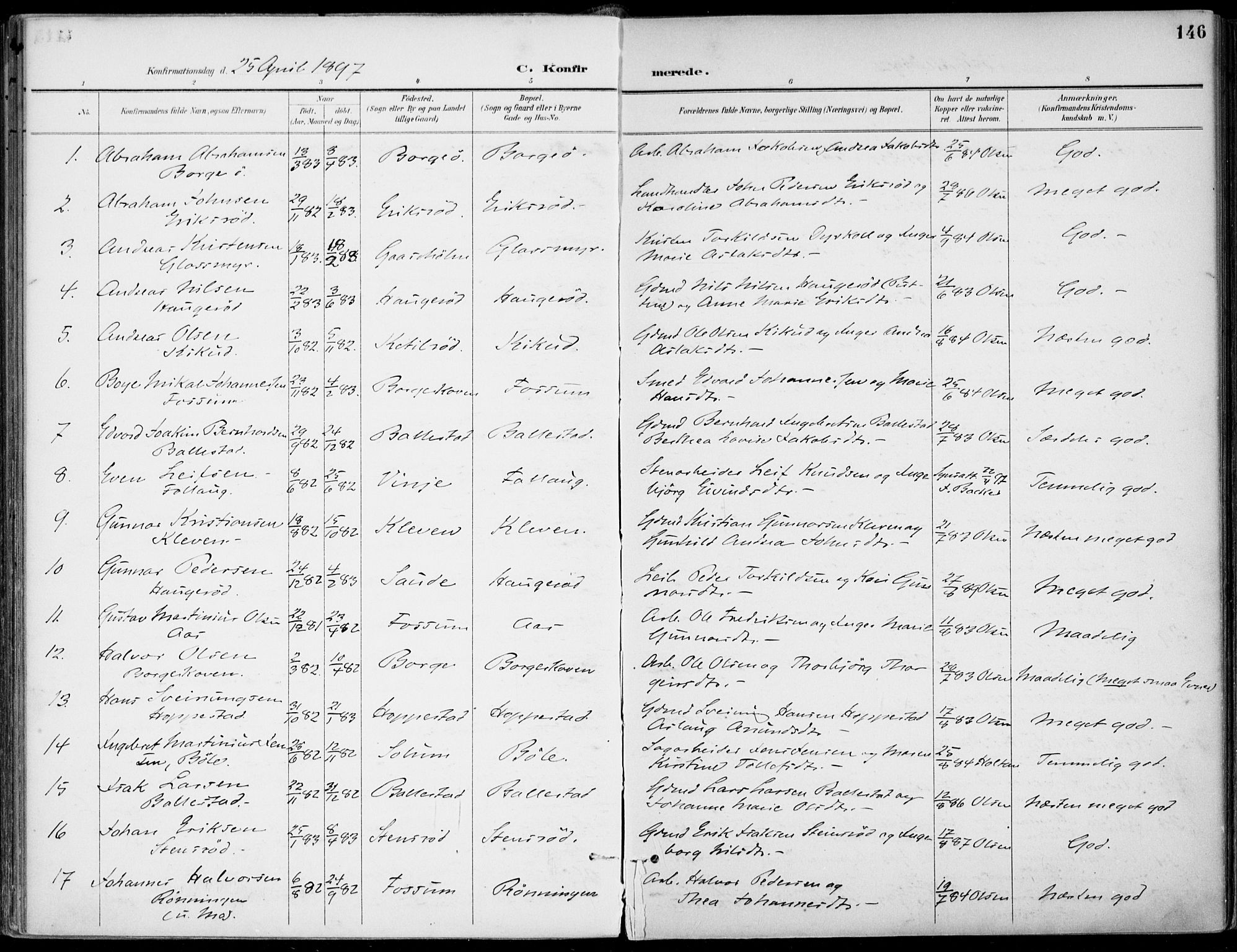 Gjerpen kirkebøker, SAKO/A-265/F/Fa/L0011: Parish register (official) no. I 11, 1896-1904, p. 146